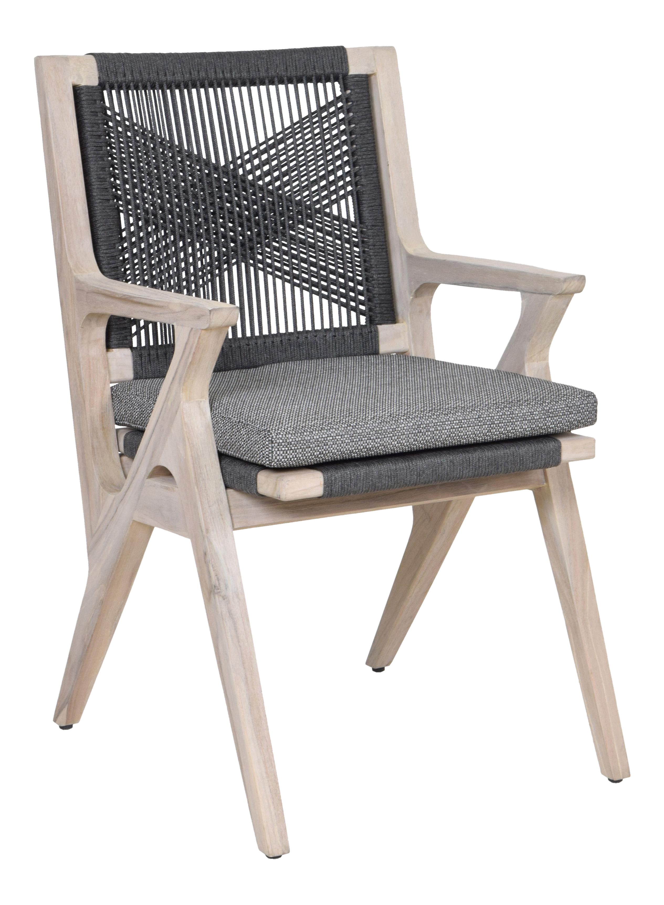 rope patio set on Bellevue Outdoor Teak Dining Chair Chairish