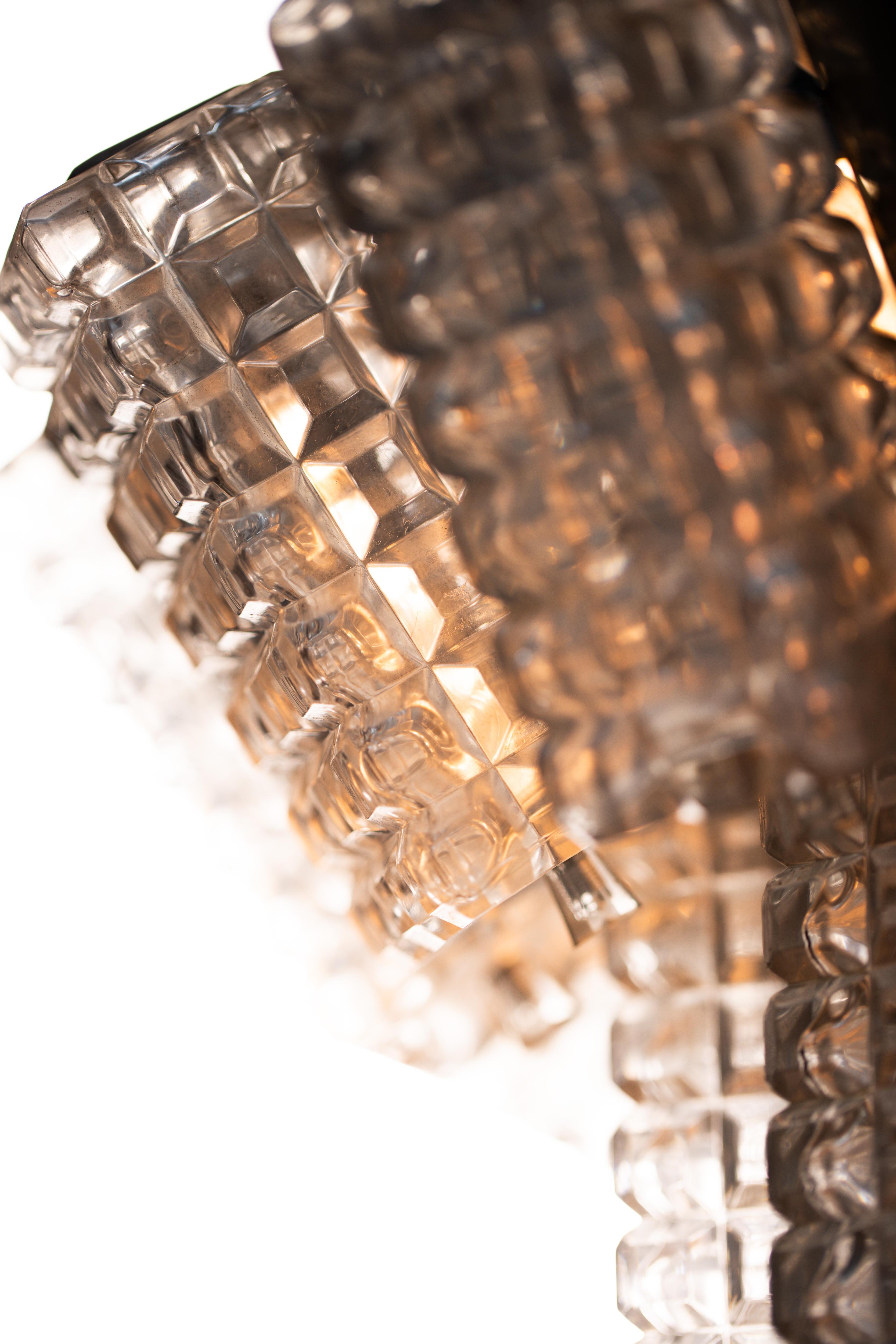 Vintage Austrolux Glass Pendant Light, 1960s