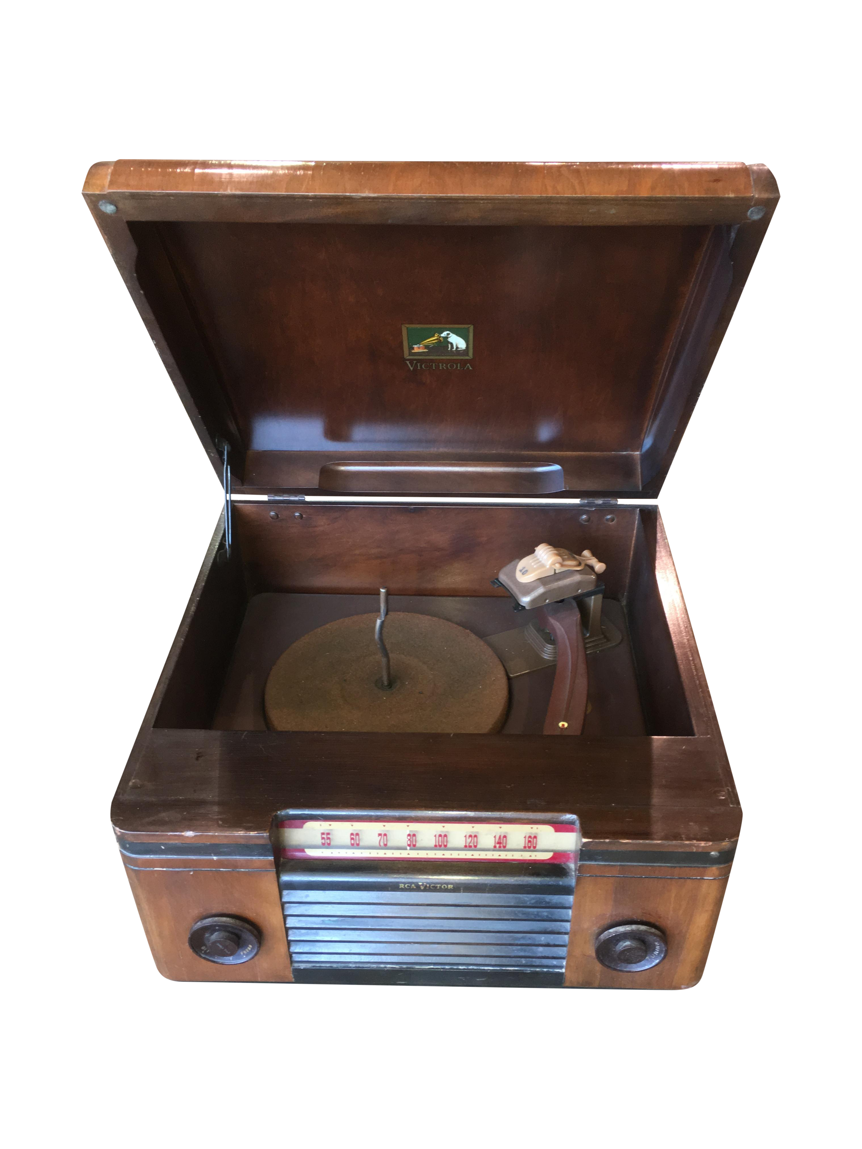 1940's Rca Victor Victrola Radio Record Player Chairish