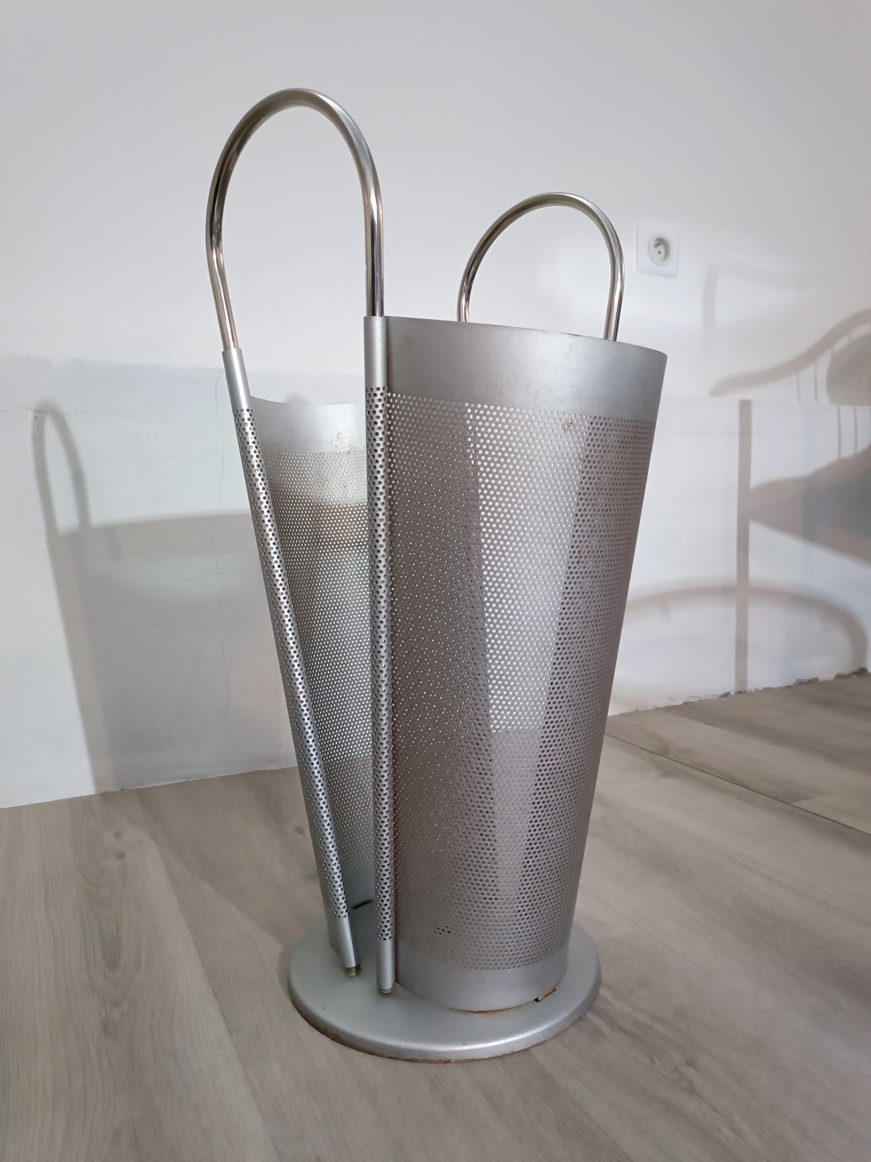 Magazine Rack and Umbrella Stand attributed to Marius Mascagni, 1970s, Set of 2