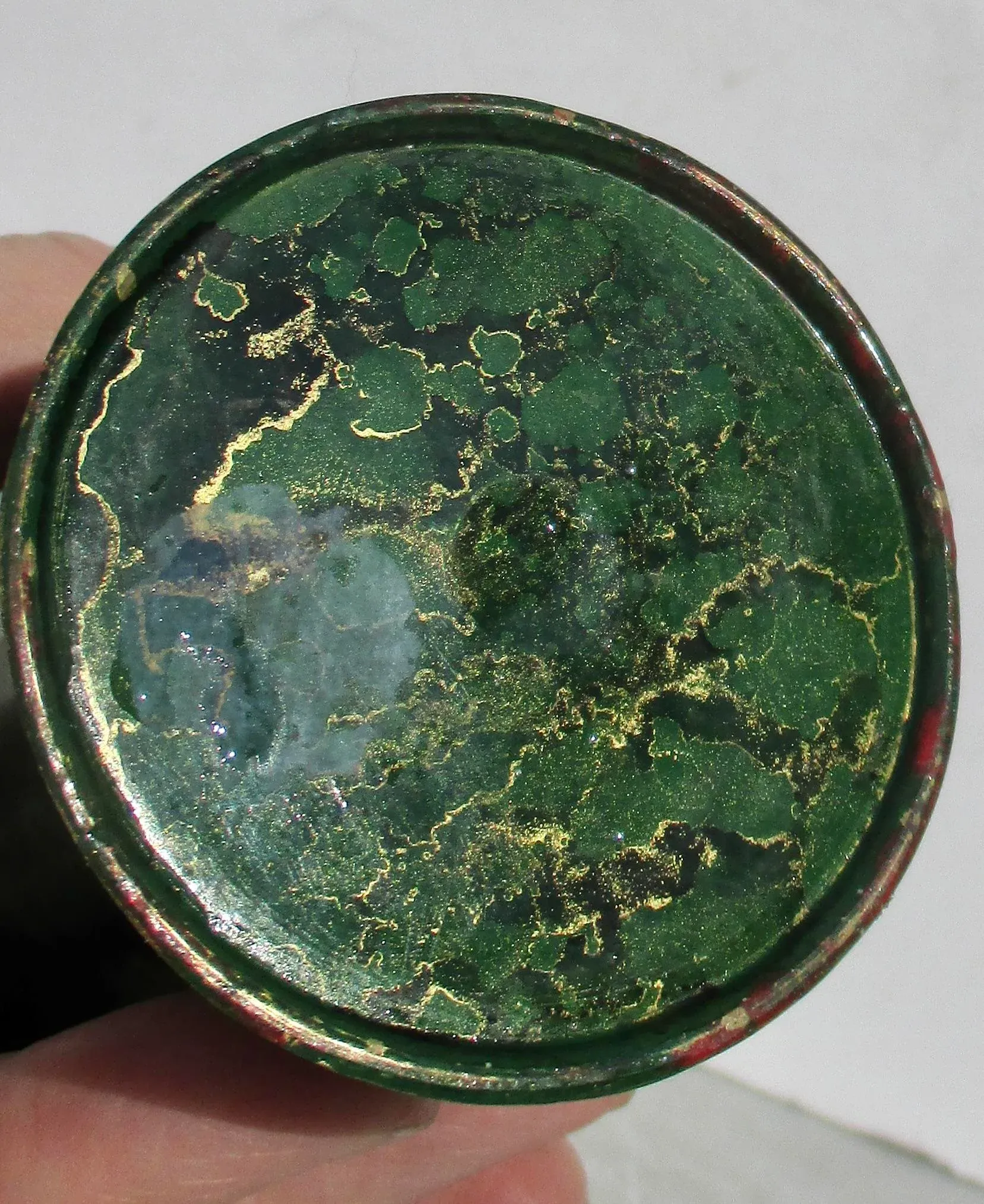 Japanese MeiPing Bronze and Enamel Vase