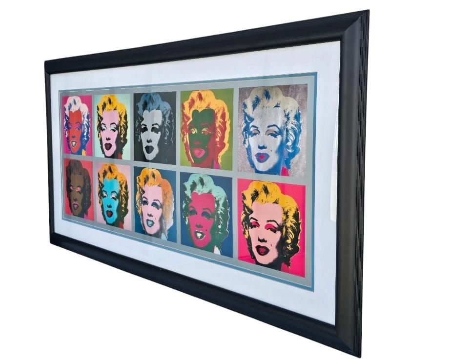 Ten Marilyns 1967 アンディウォーホル額装80x33.5cm Ten Marilyns, 1967 by Andy Warhol Offset Lithograph - 10