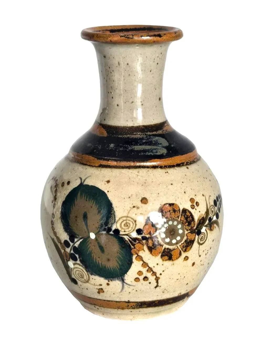 1970s Vintage Ken Edwards El Palomar Tonalá Mexico Ceramic Vase