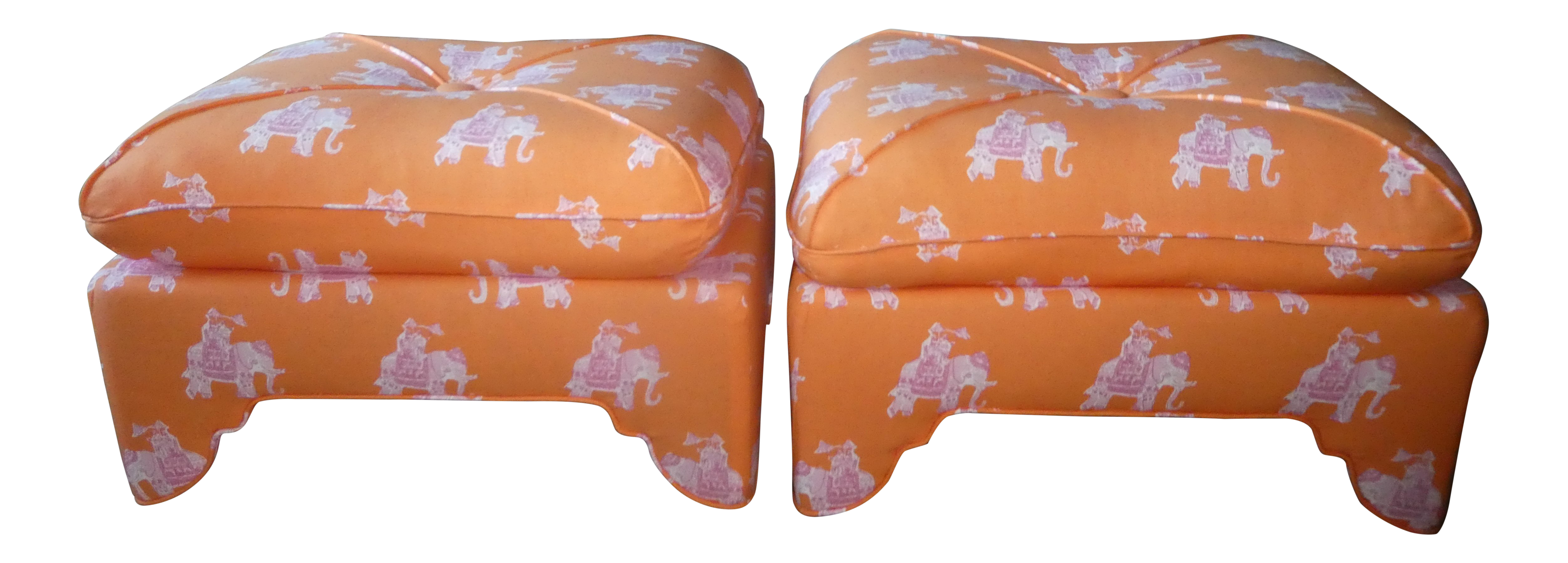 Lee Jofa Lilly Pulitzer BAZAAR Shorley Blue Elephant Custom PillowCover White Velvet or linen Back All Sizes