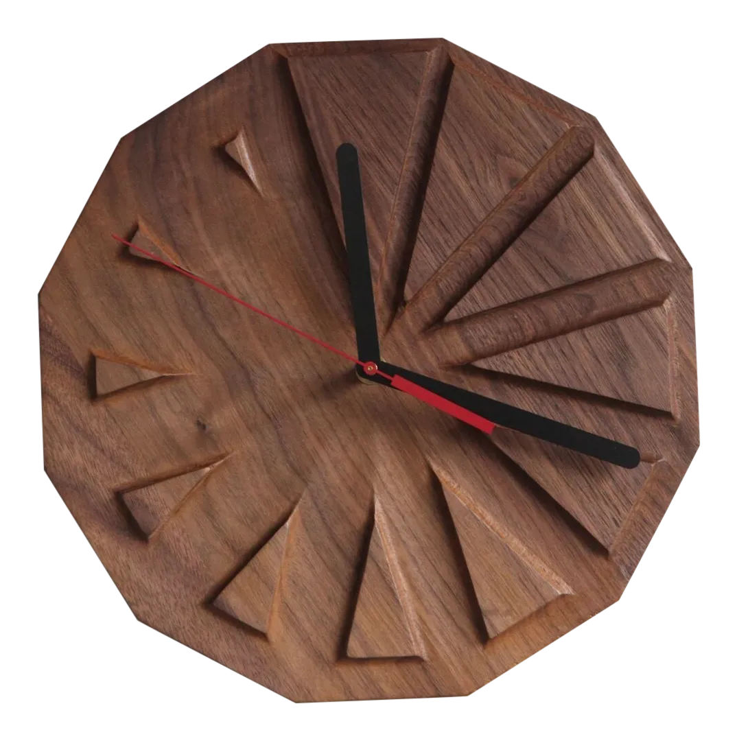 Tgm Triangles Gradient Clock | Chairish