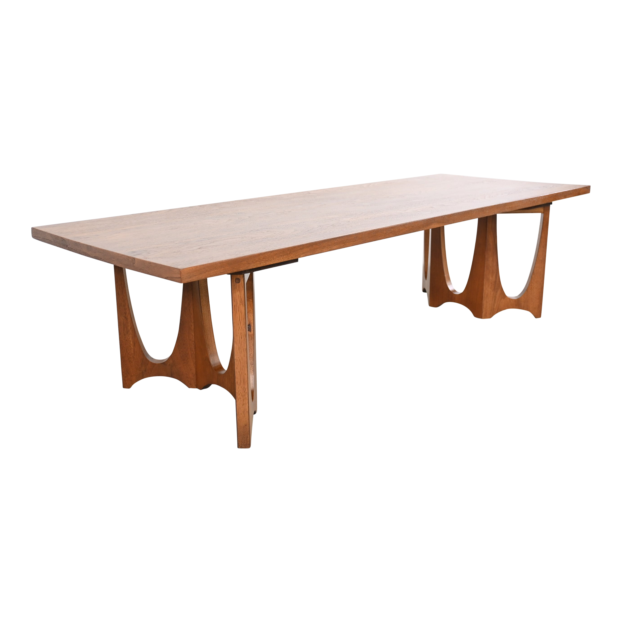 Broyhill Brasilia Walnut Mid Century Modern Rectangular Coffee Table