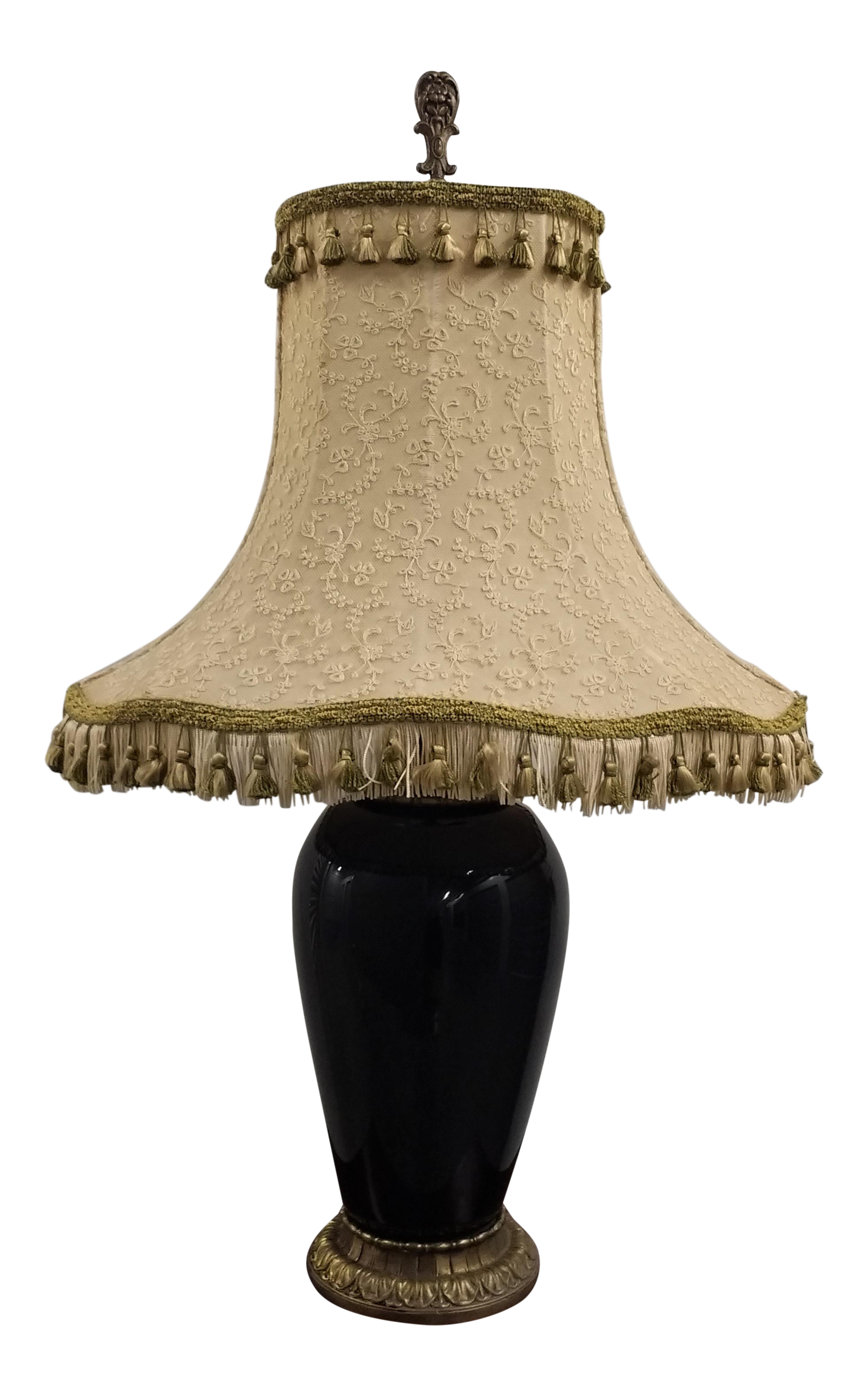 antique glass shade table lamps