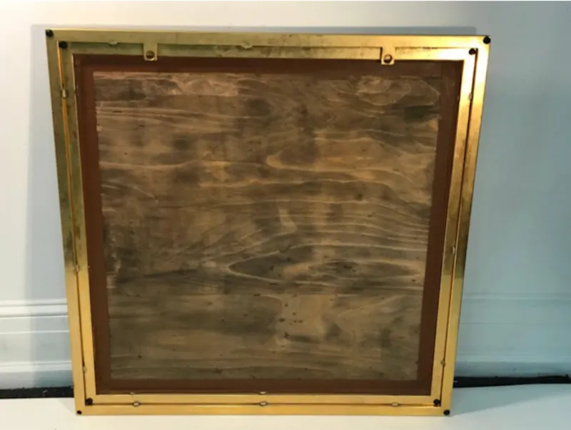 Modern Brass Finish Mirror Triple Tiered Design