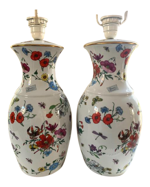 Gucci Limoges Bernardaud Lamps - a Pair | Chairish