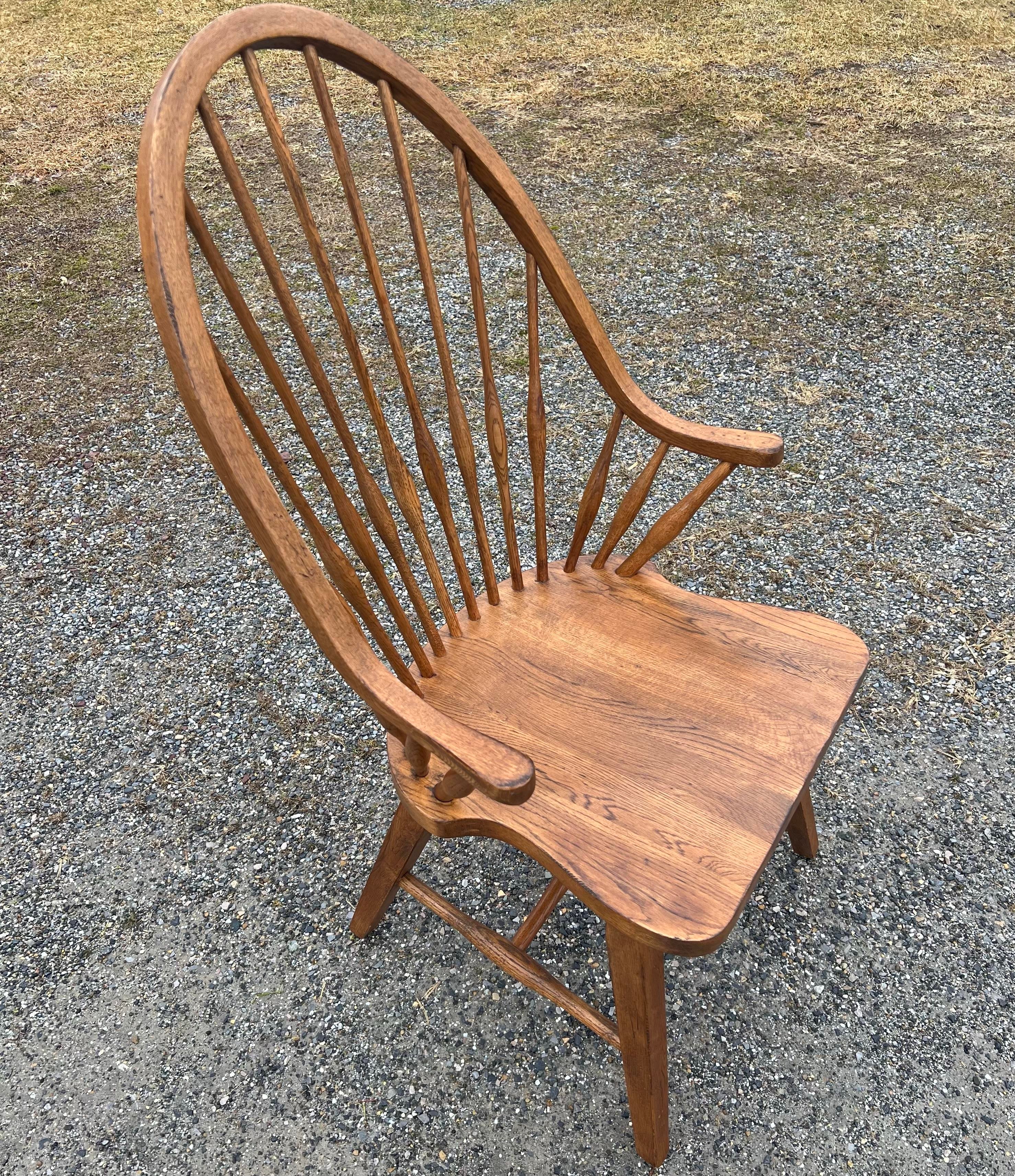 Broyhill Attic Heirlooms Oak Farmhouse WIndsor Chairs Set of 6