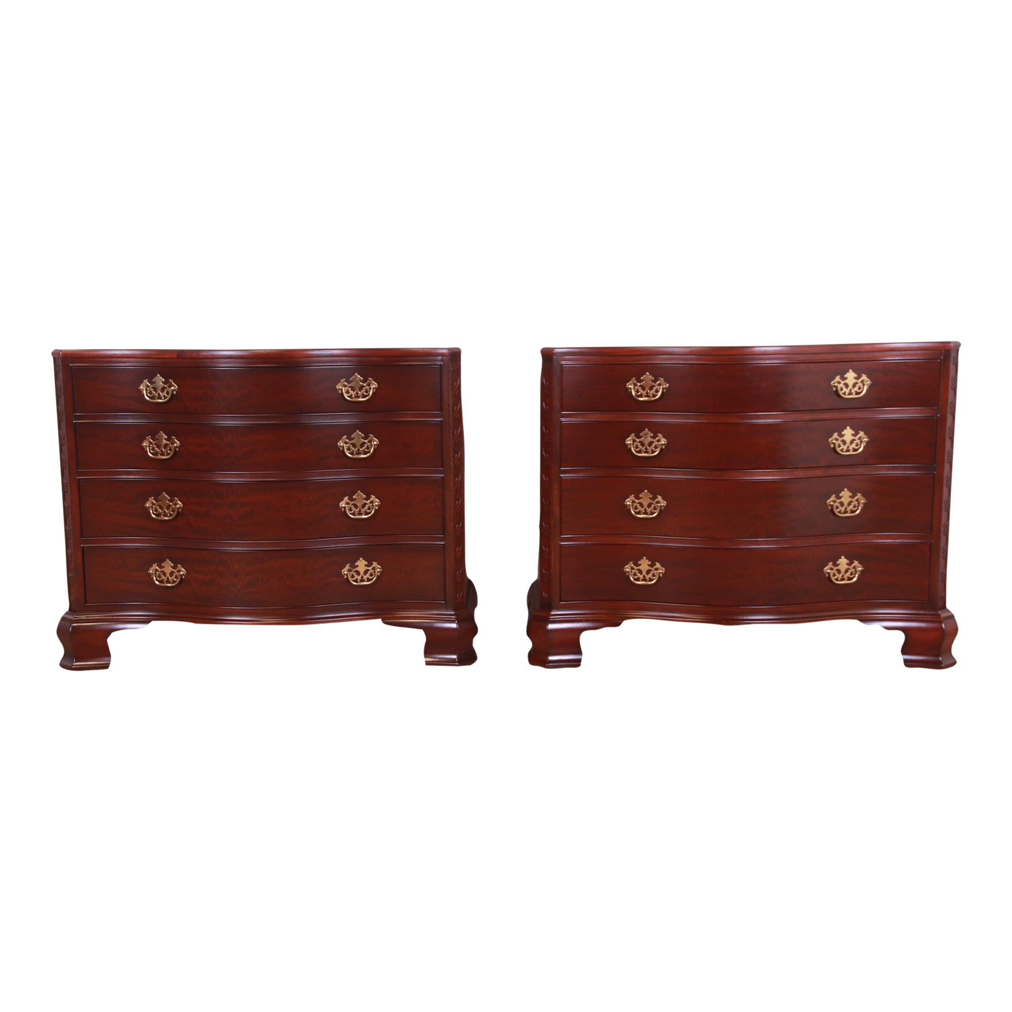 Baker Furniture Historic Charleston Chippendale Carved Mahogany