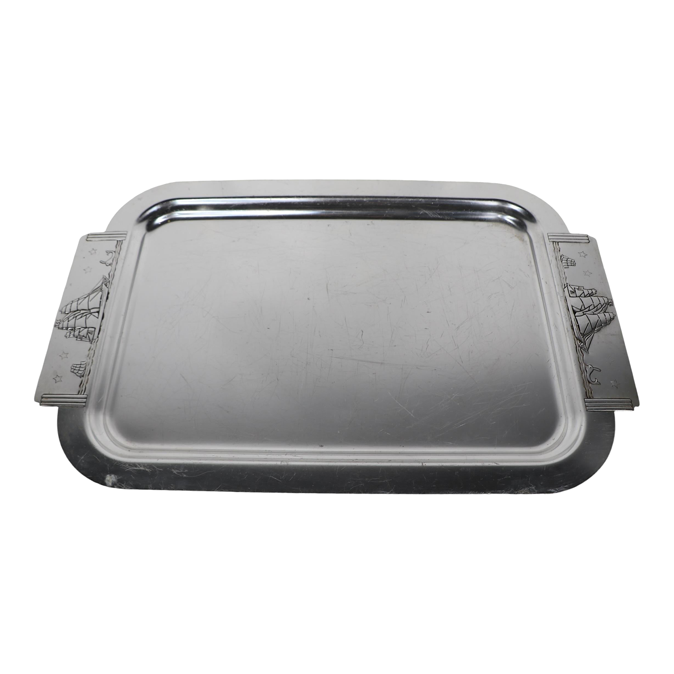 Art Deco Kensington Clipper Ship Serving Tray