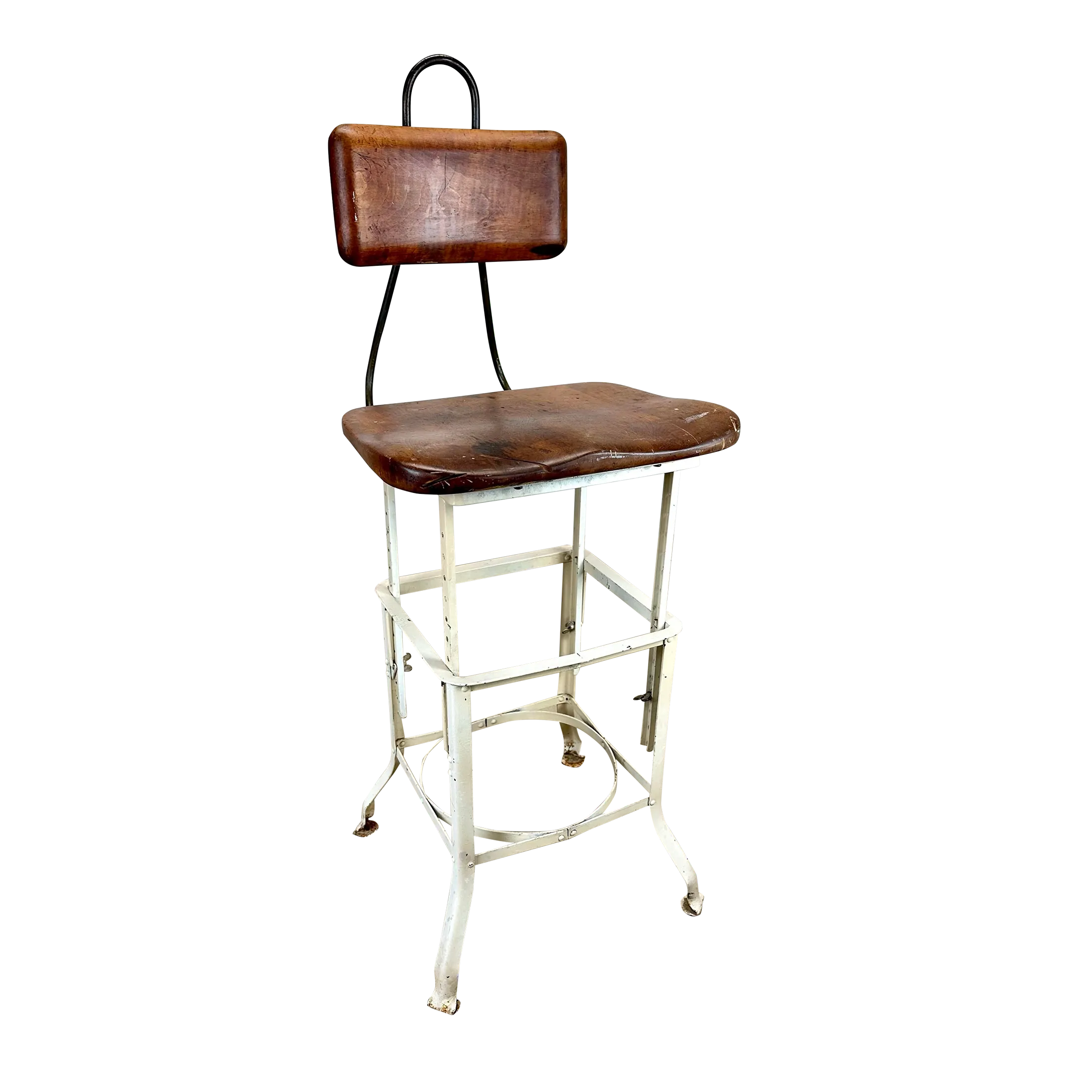 Bar Stool Retro Drafting Chair Drafting Stool Old Metal Stool