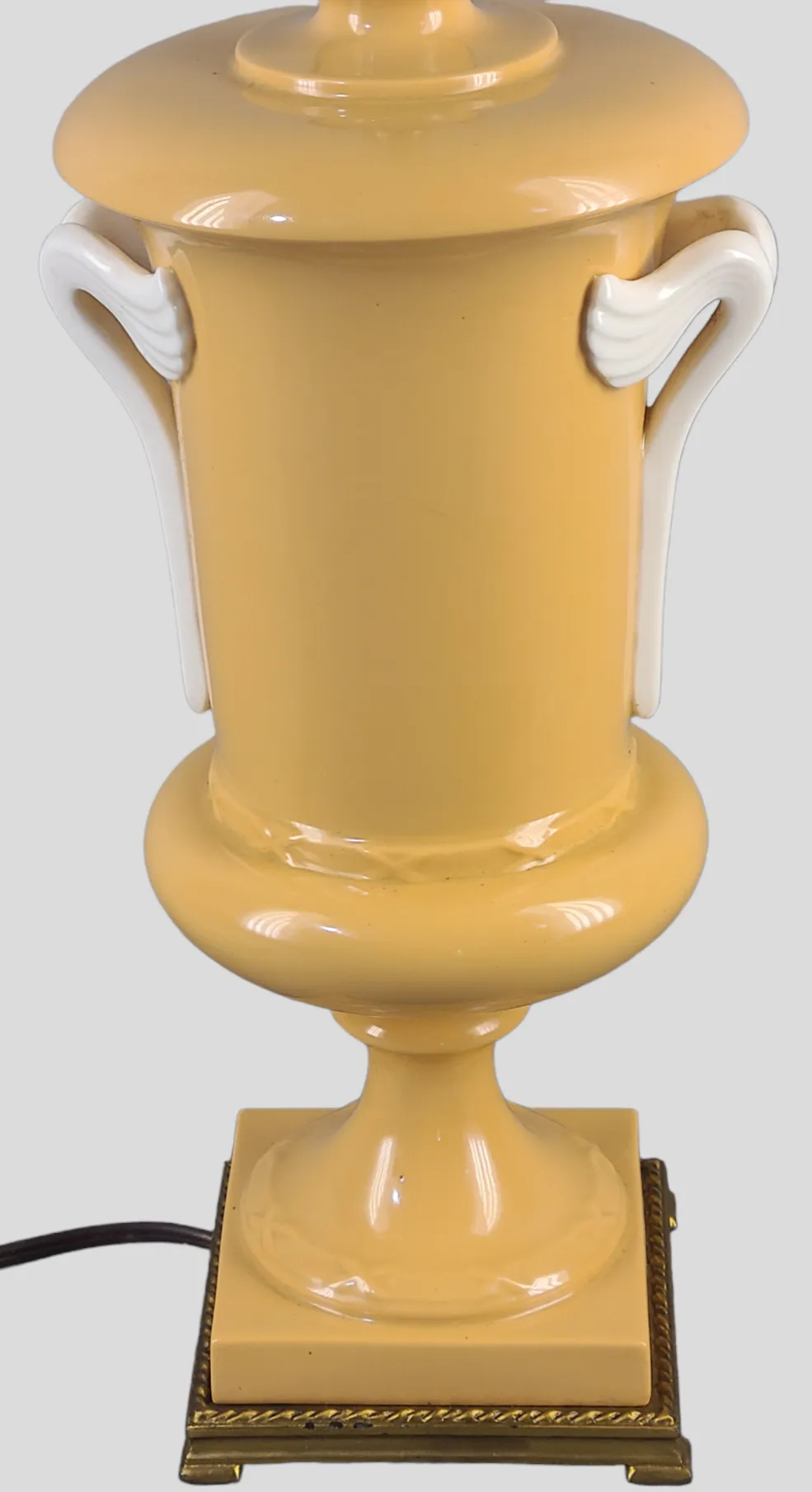 Vintage Lenox Unusual Sand Color Porcelain Neoclassical Urn Dav-Art Table Lamp main image 4