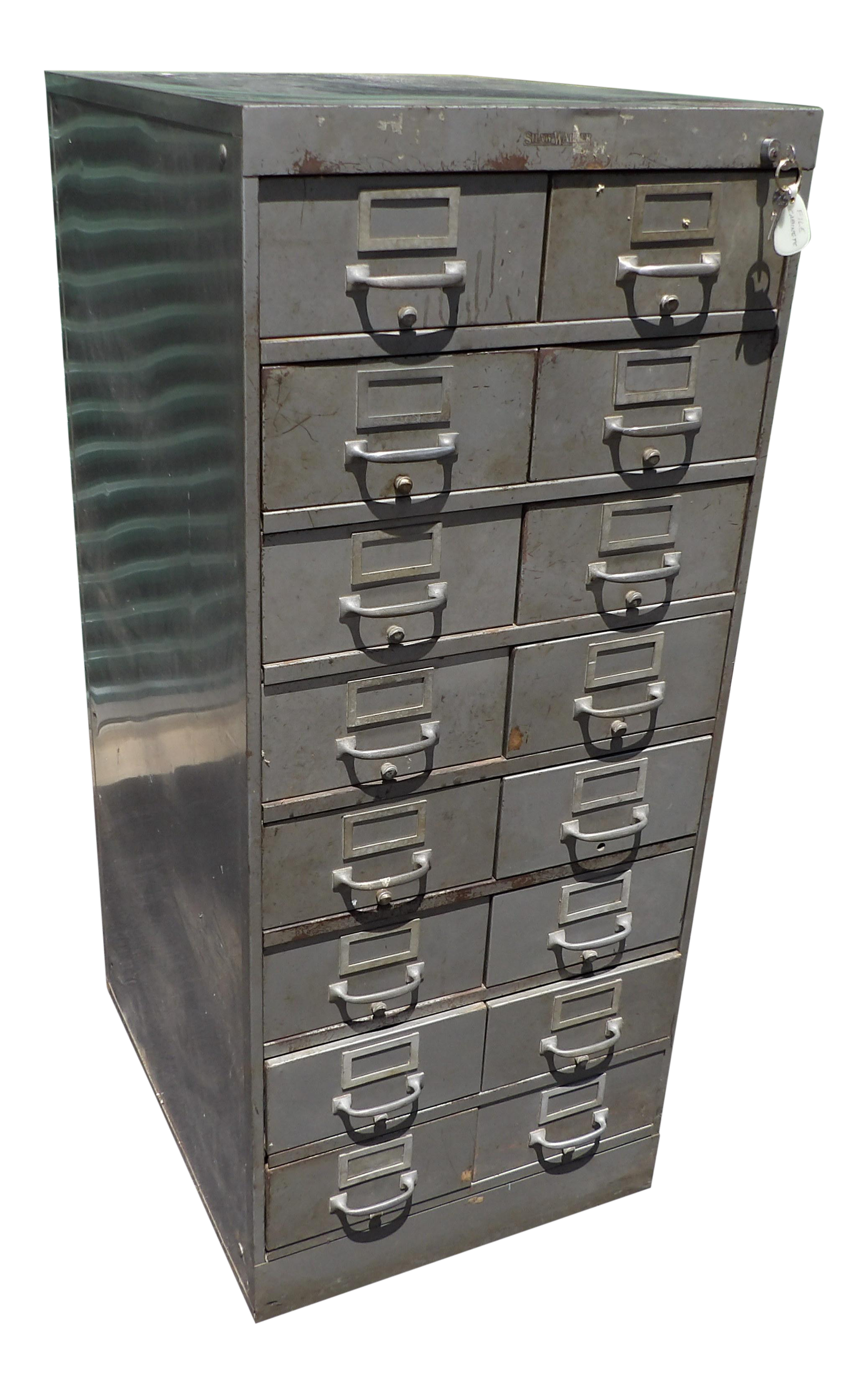 Mid Century Modern Shaw Walker Card File Cabinet Chairish