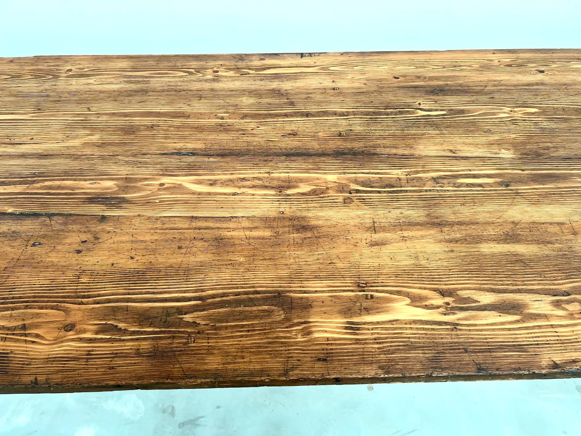 Antique Carved Working Duck DecoyLarge French Pine Farmhouse Table, 1970s