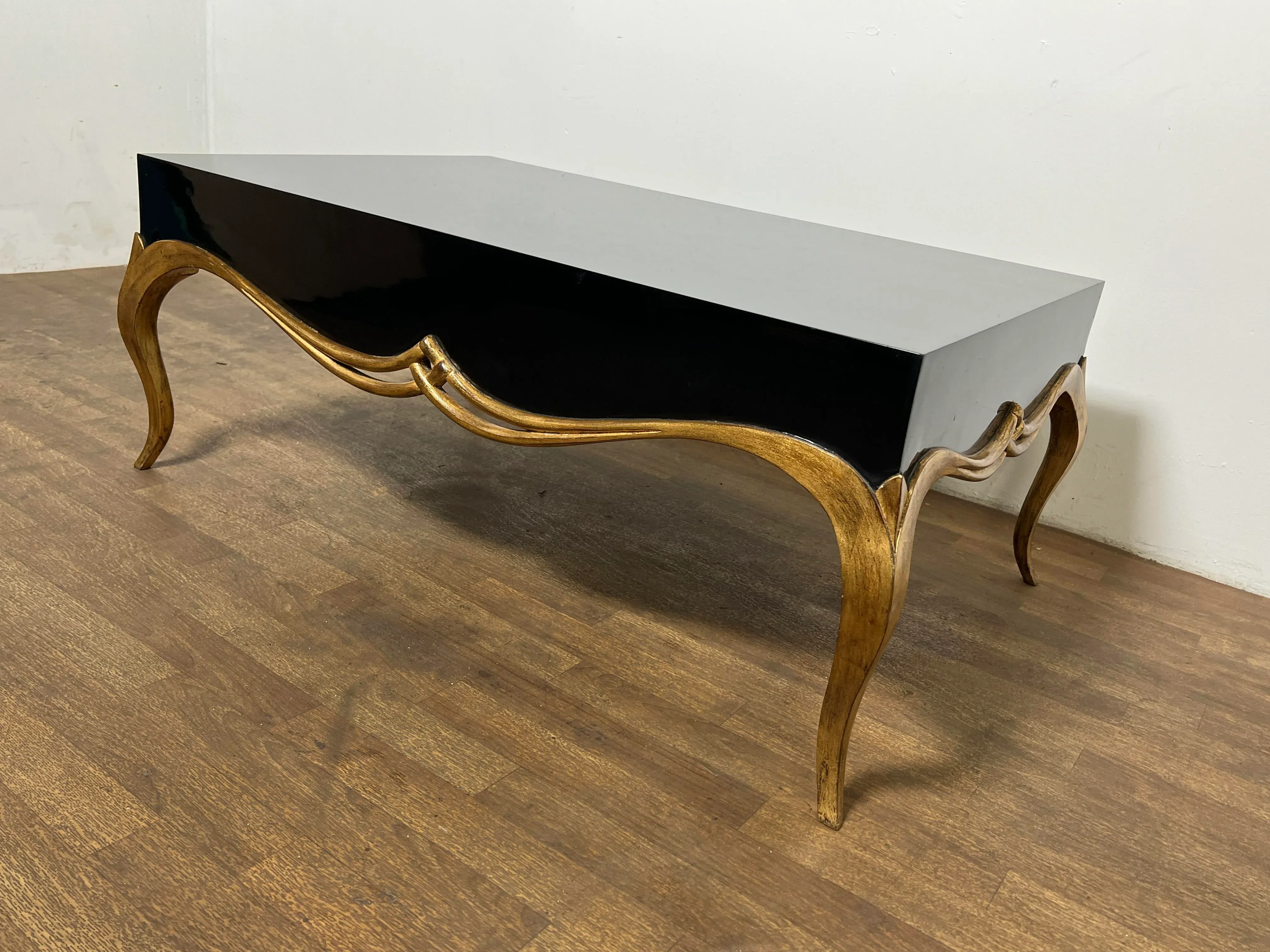 Christopher Guy Lacquered and Gilt Coffee 