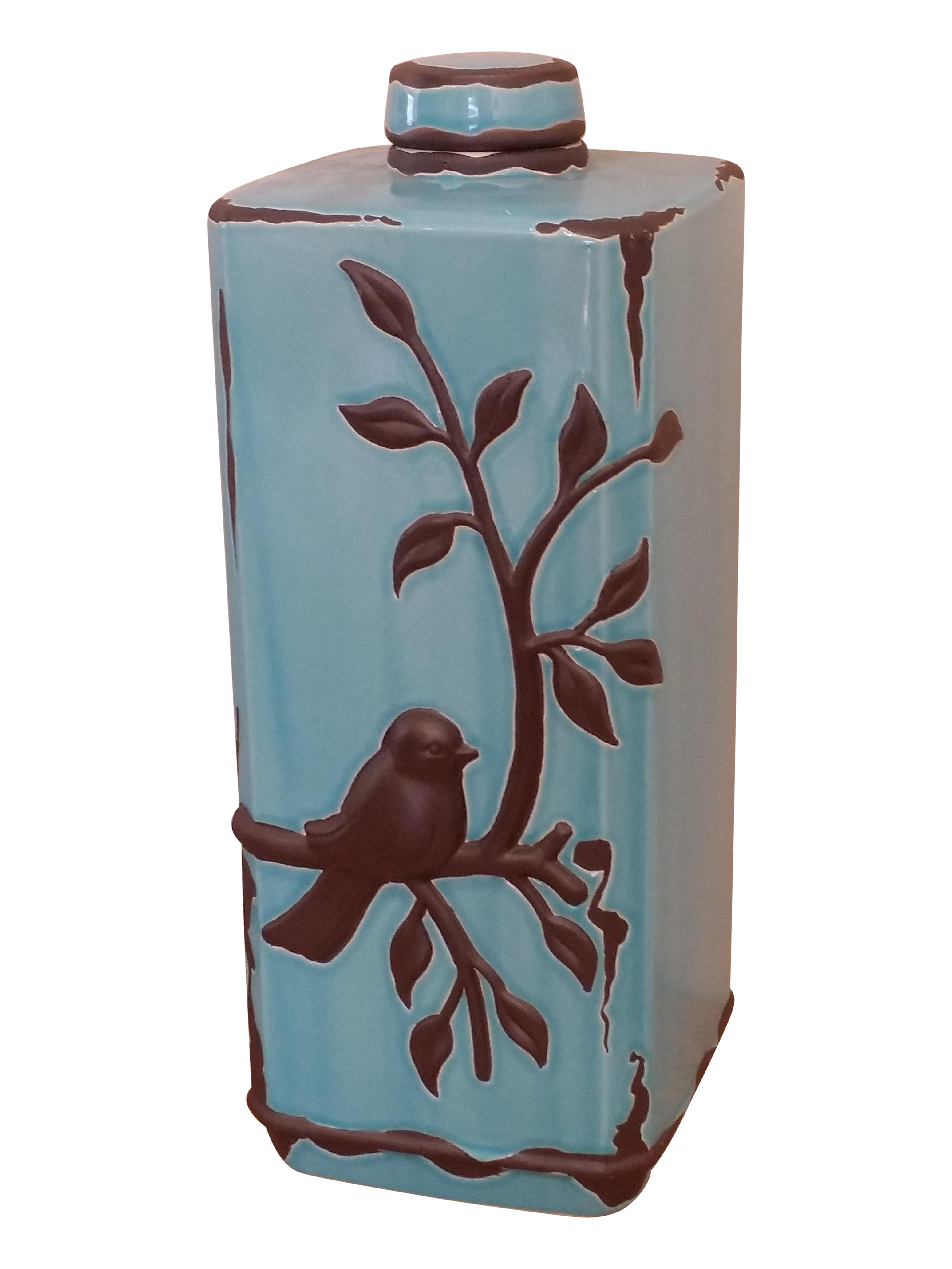 Decorative Ceramic Jar With Lid Chairish