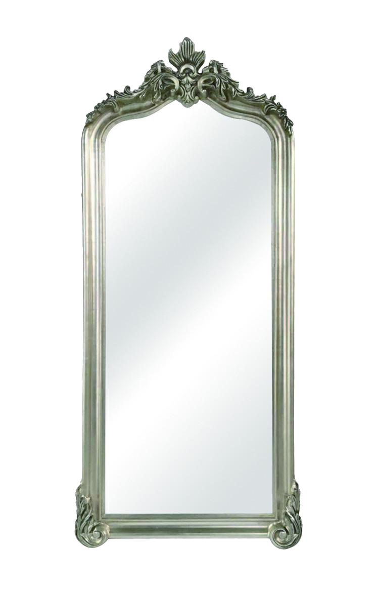 Blenheim Silver Arched Crown Full Length Floor Mirror Chairish