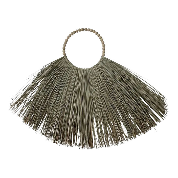 Contemporary Natural Straw Wall Decor Chairish