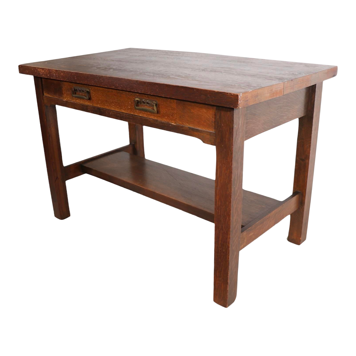 Arts and Crafts Mission Library Table Desk by Honeoye Falls Furniture