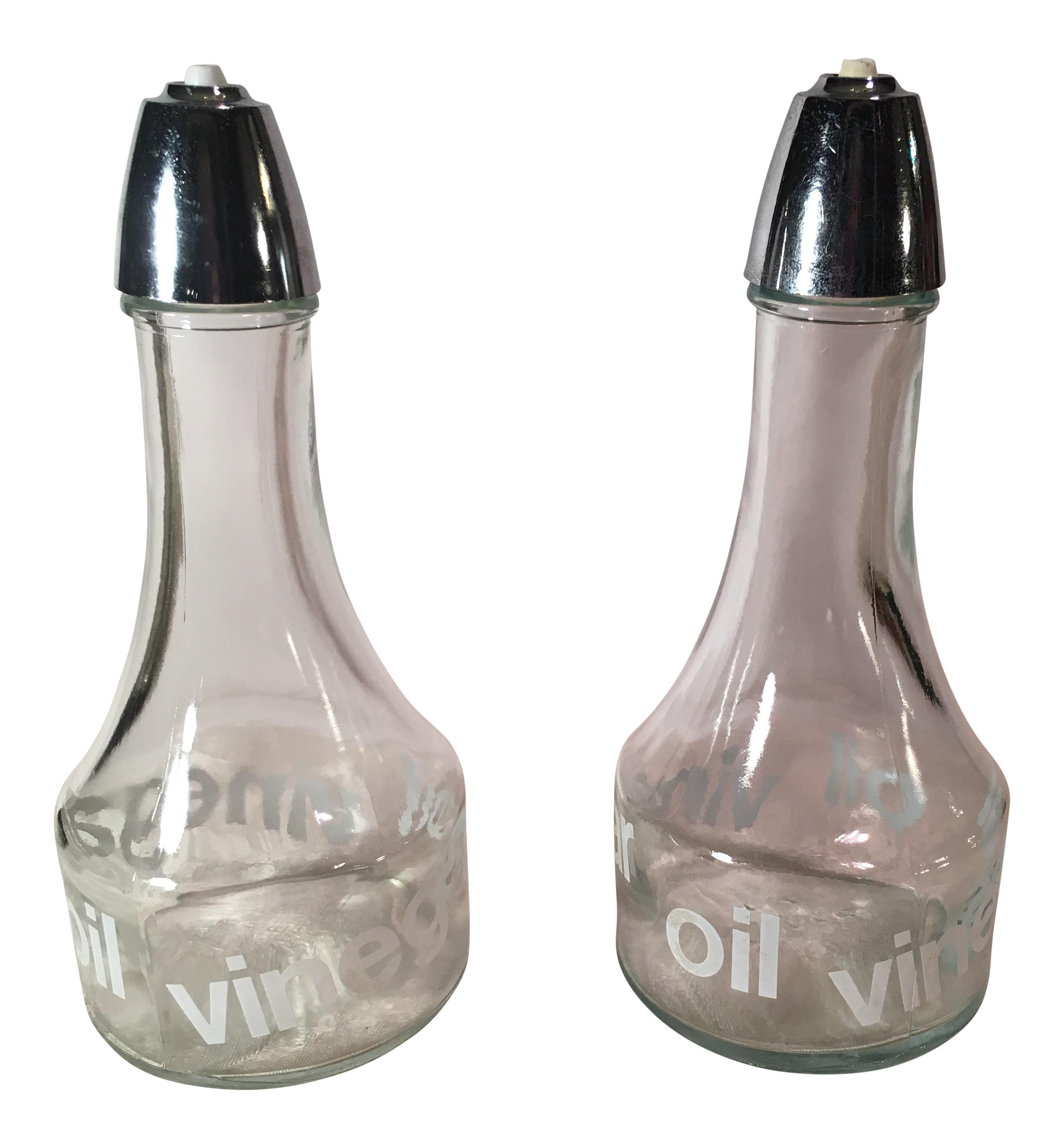 MidCentury Modern Oil & Vinegar Bottles Set of 2 Chairish