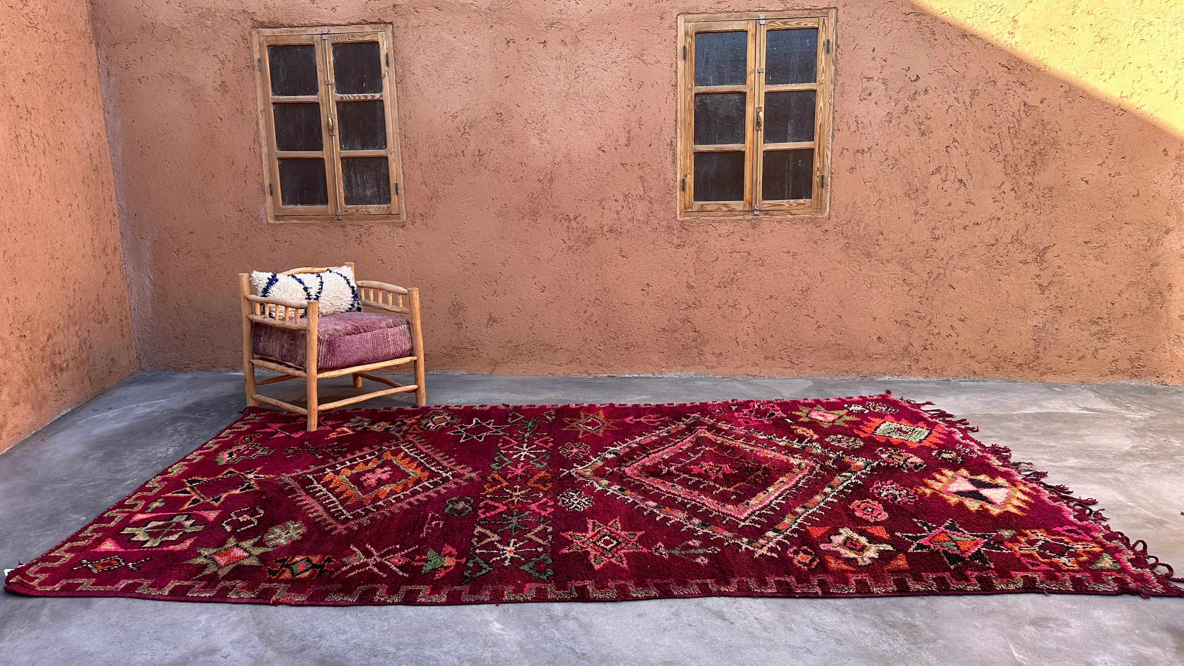 1980s Vintage 7x13 Moroccan Rug | Chairish