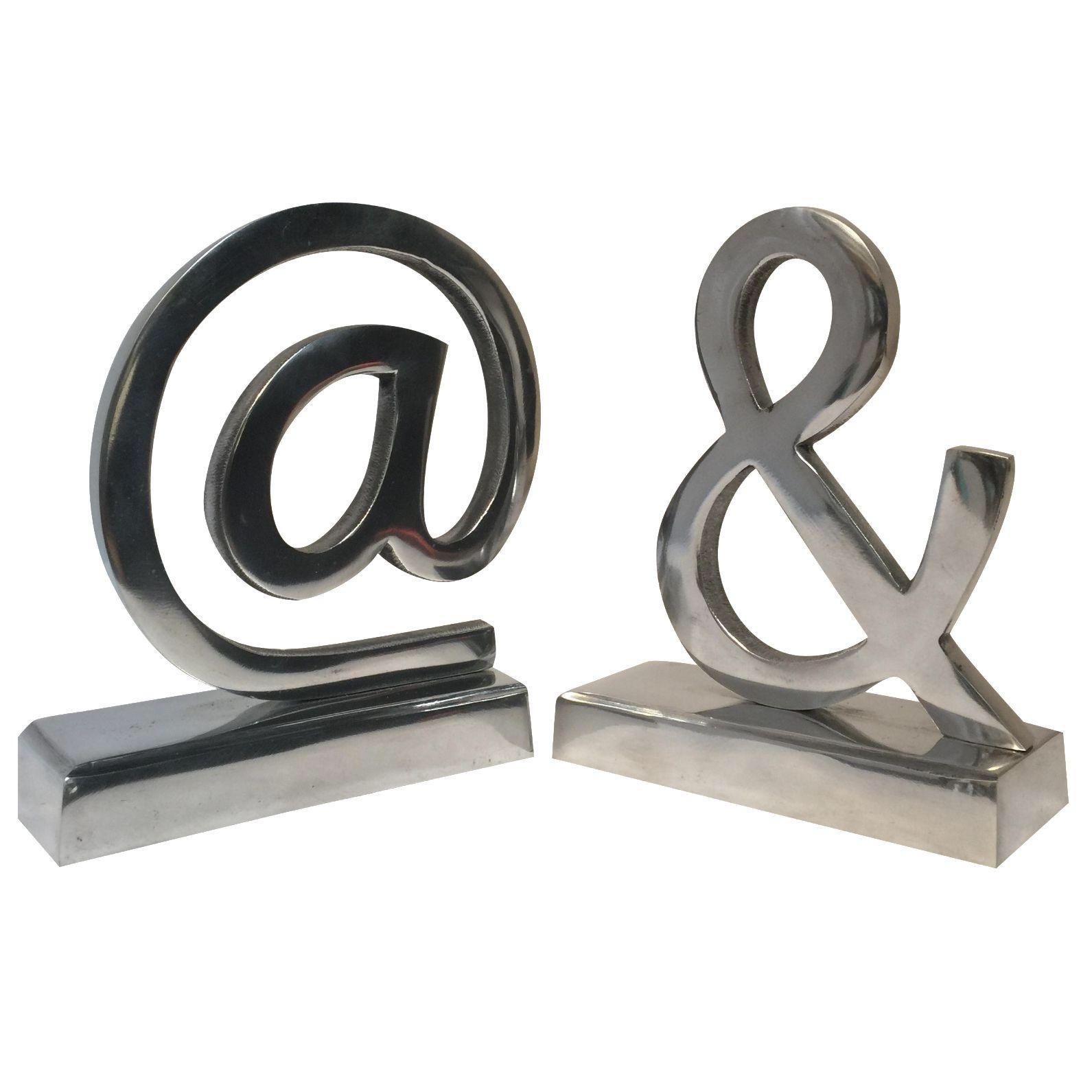 Aluminum Silver Bookends A Pair Chairish