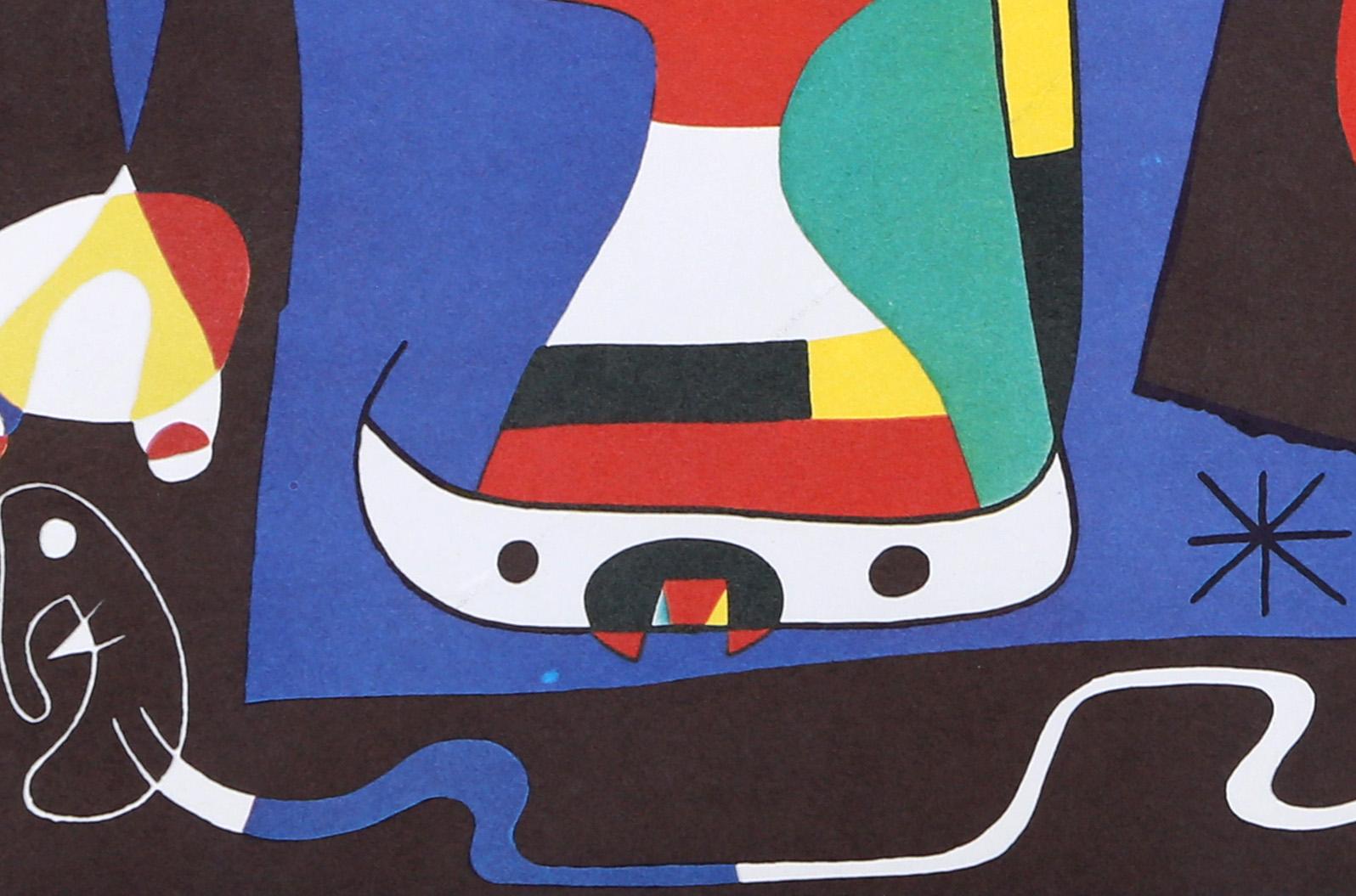 Joan Miro、FEMME AU MIROIR、海外版希少レゾネ、状態良好 Joan Miró 