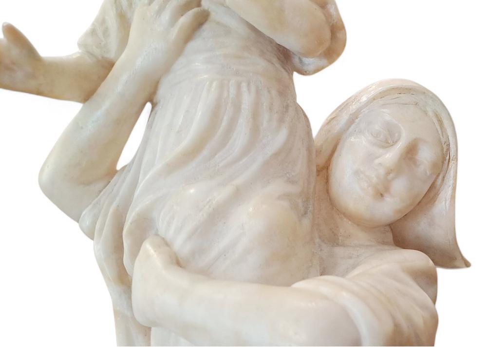 Woman with Child, 19th Century, Alabaster
