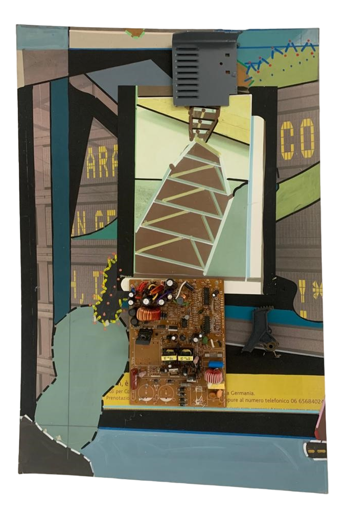 Renato Volpini, Composition with Circuit Boards, 1970s, Mixed Media