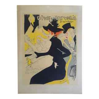 Toulouse Lautrec Vintage 1940's Original Silkscreen Print 