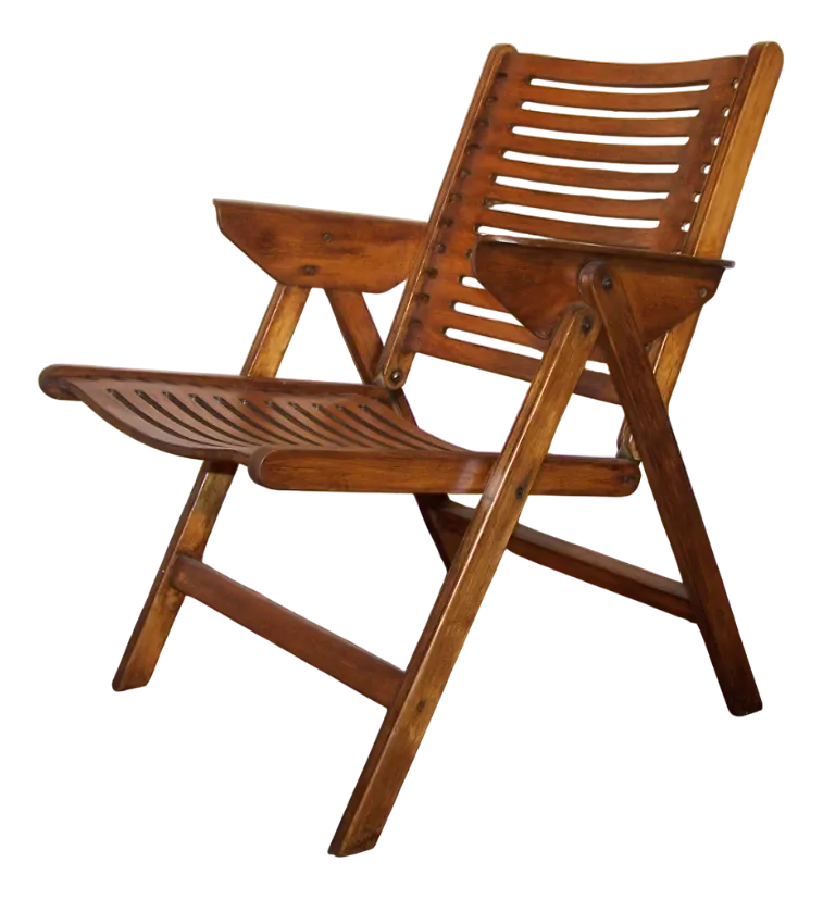 Rex Folding Chair attributed to Niko Kralj | Chairish