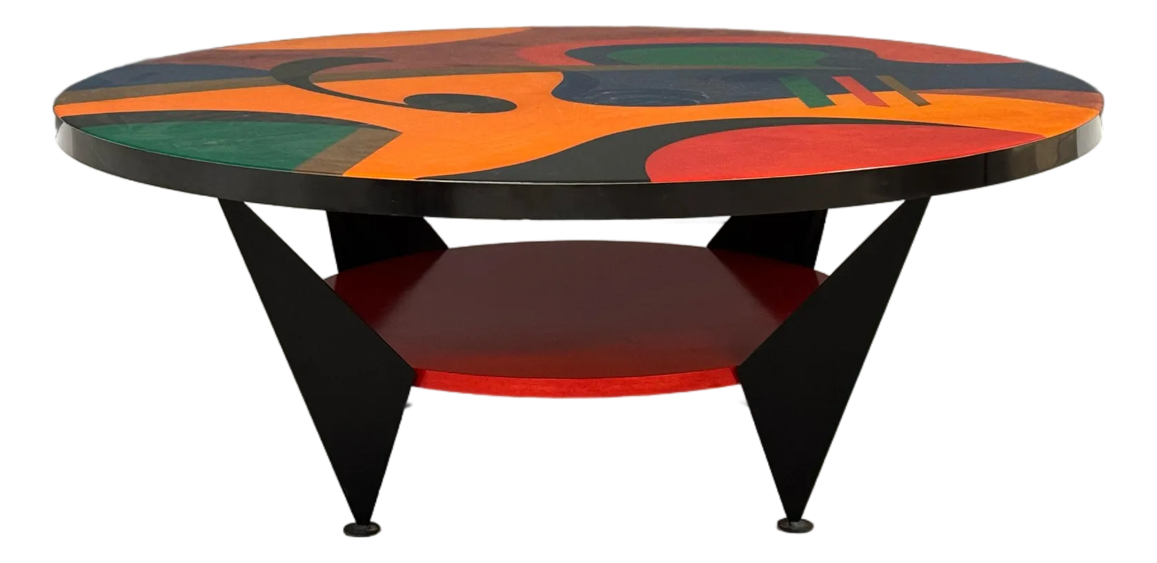 Benjamin Le Memphis Style Round 42” Coffee Table