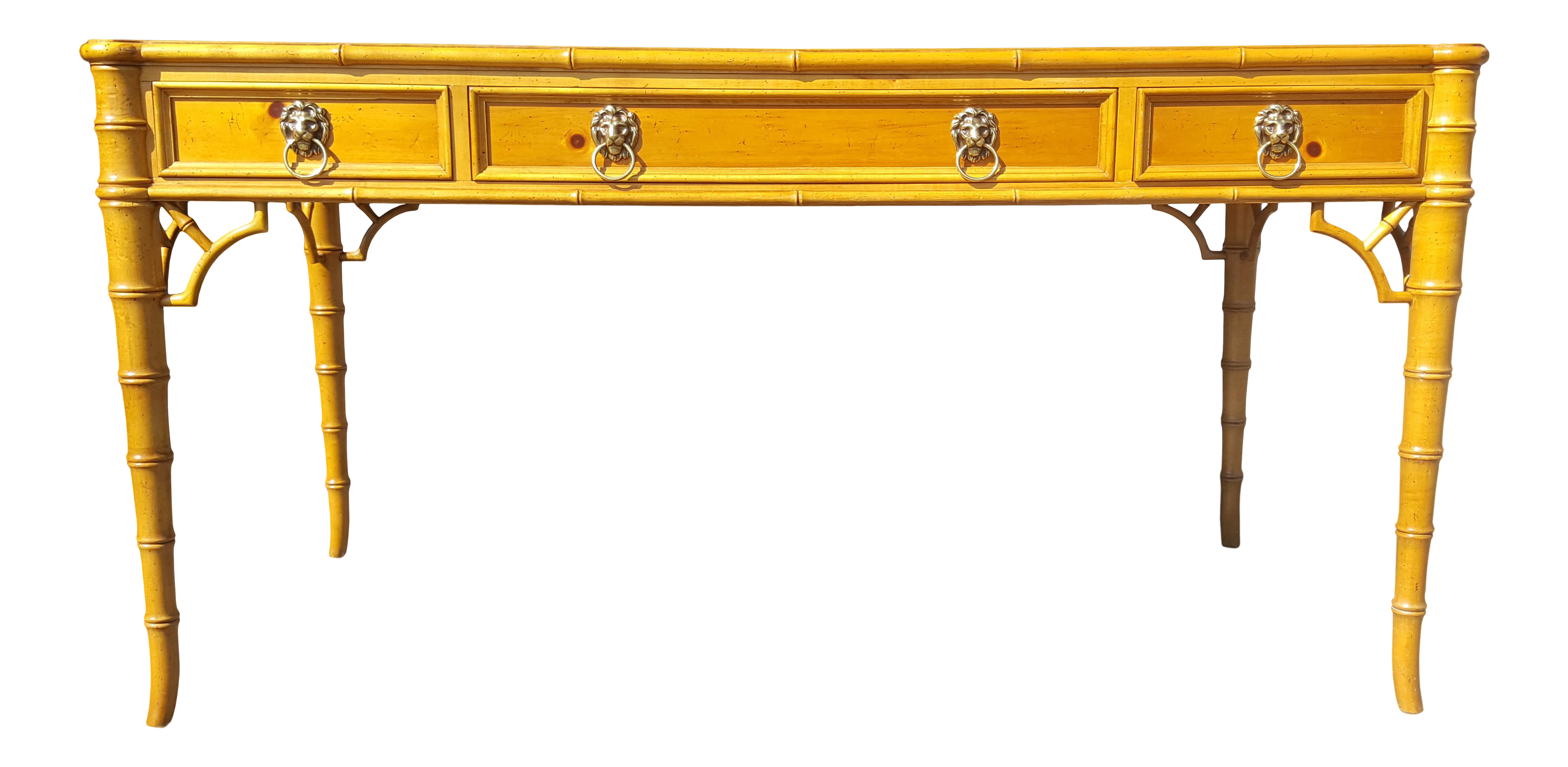 Baker Furniture Chippendale Faux Bamboo Desk Chairish