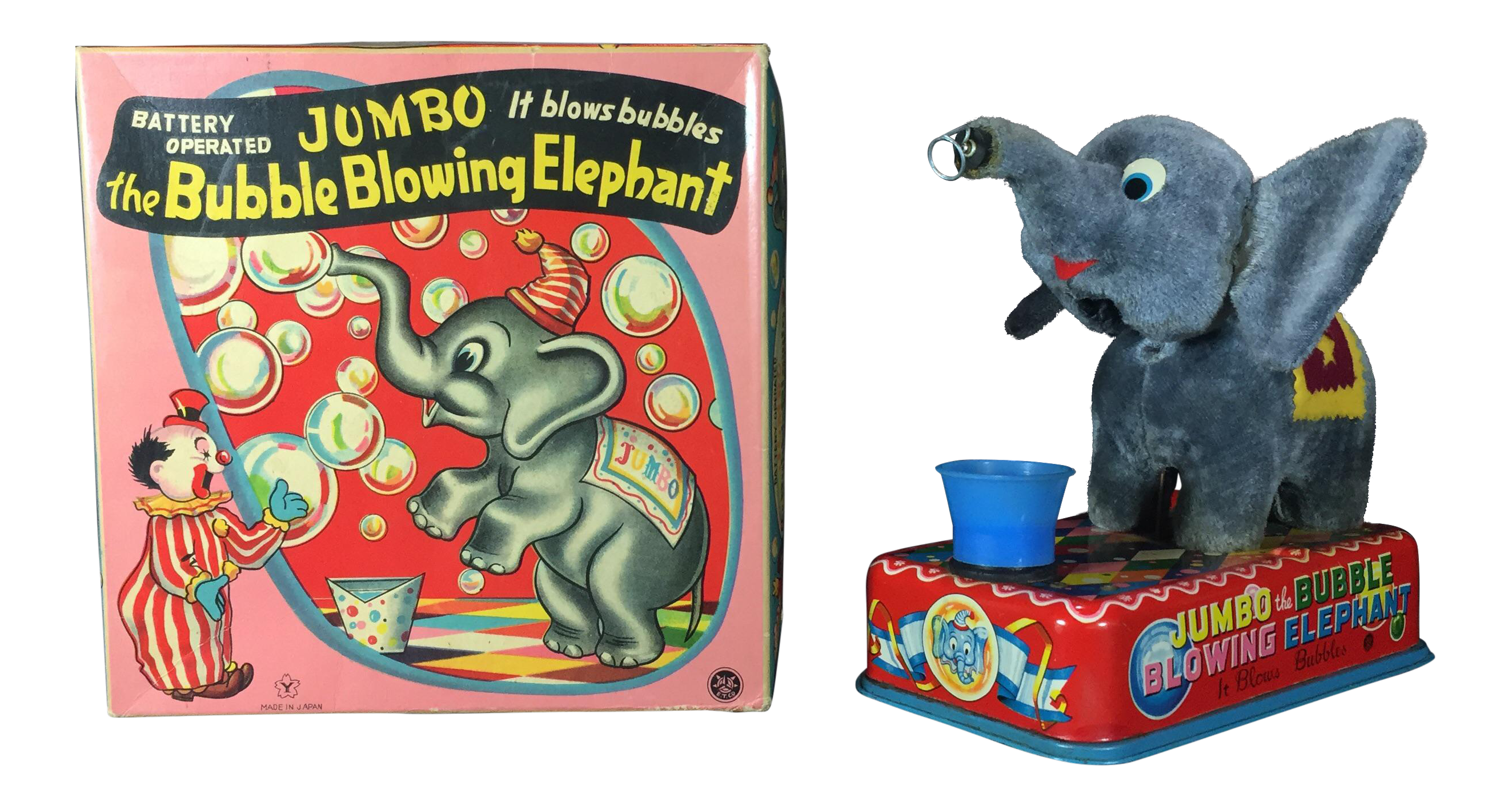 Vintage Jumbo the Bubble Blowing Elephant Toy Chairish