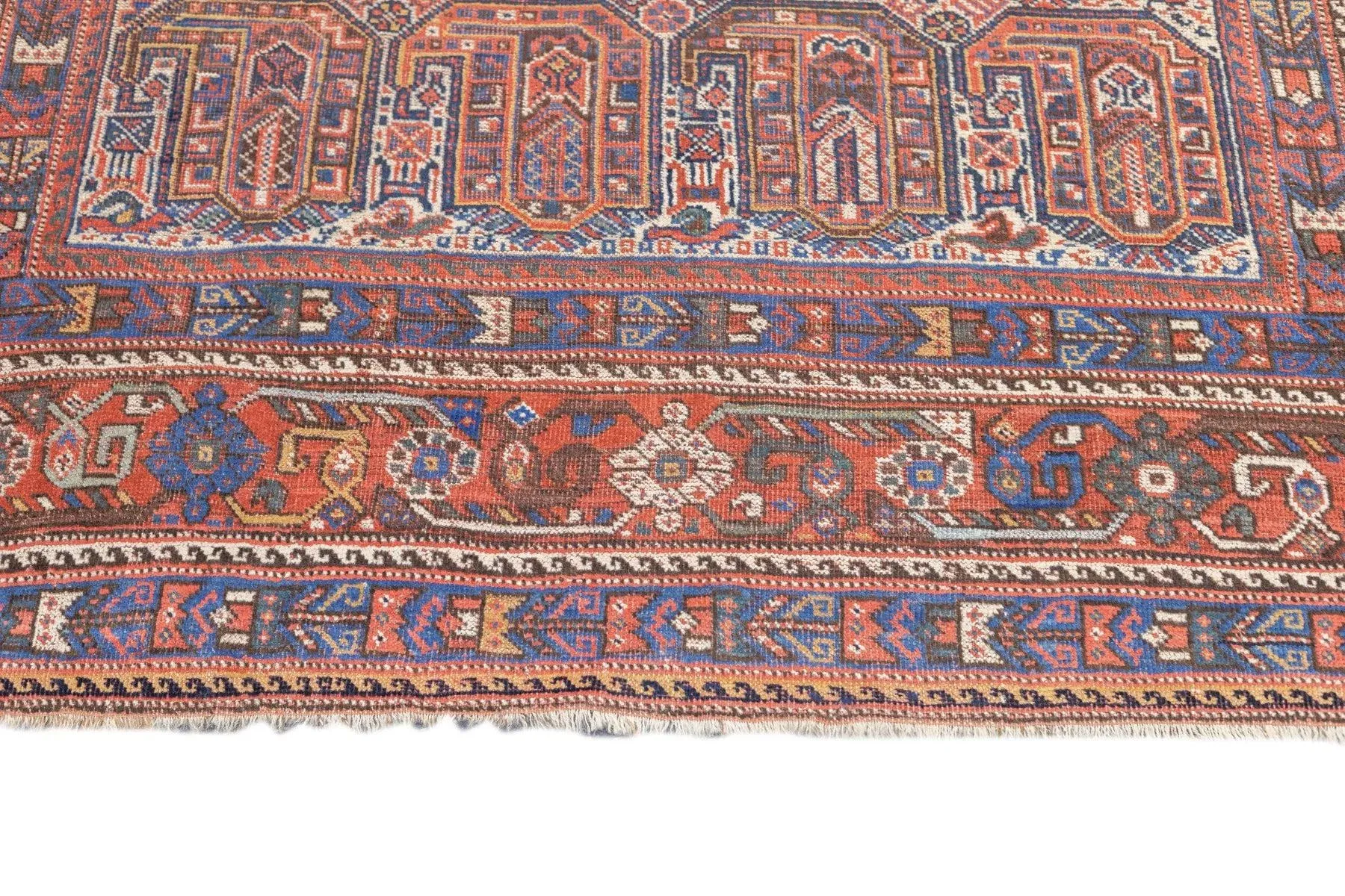 Antique Khamseh Rug 4'10'' x 5'11'' | Chairish