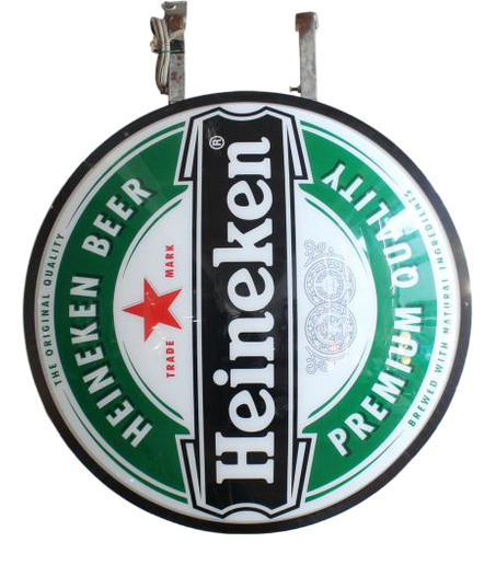 Double-Sided Heineken Illuminated Sign, 1950s | Chairish