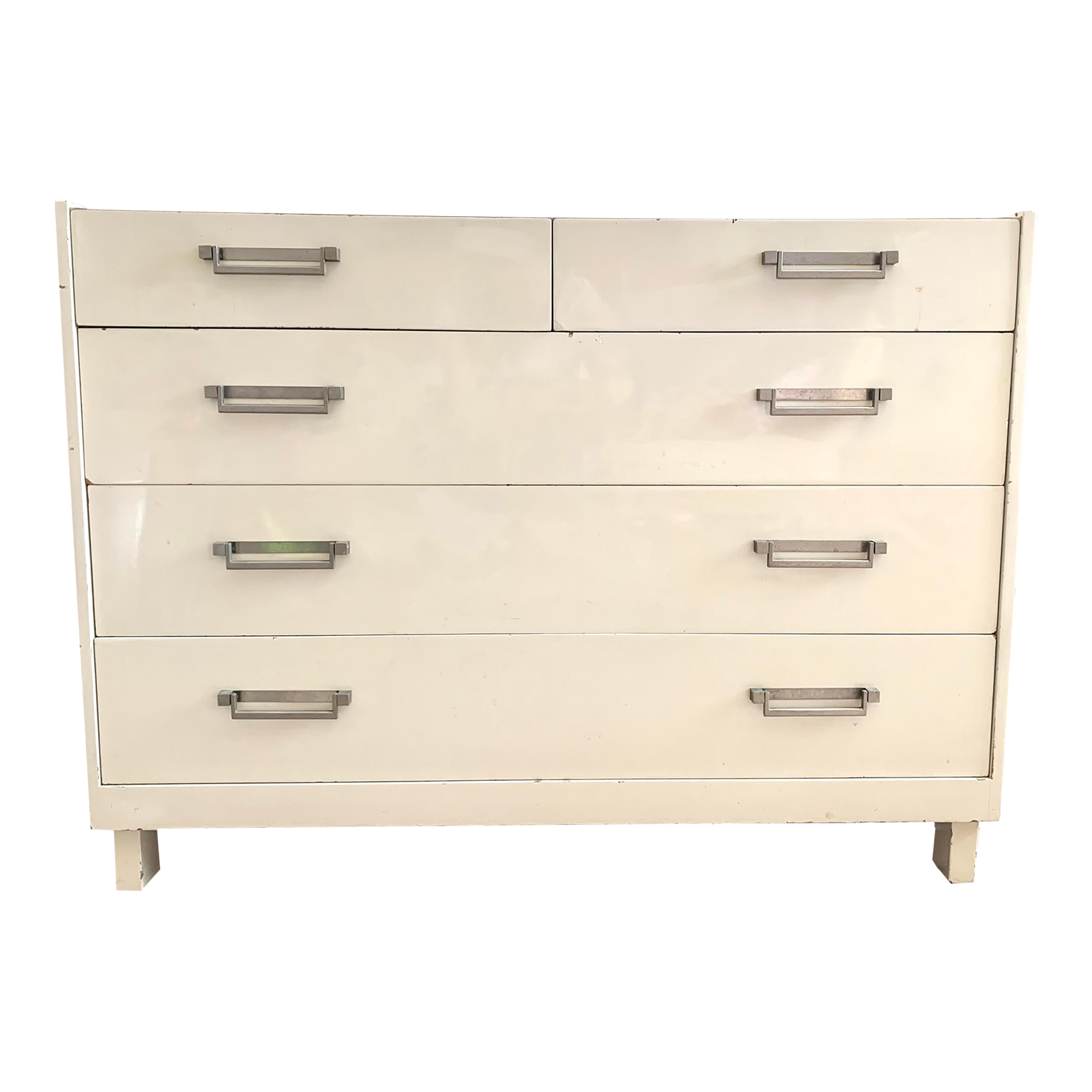 Vintage Michael Taylor for Baker FiveDrawer Lacquer Dresser Chairish