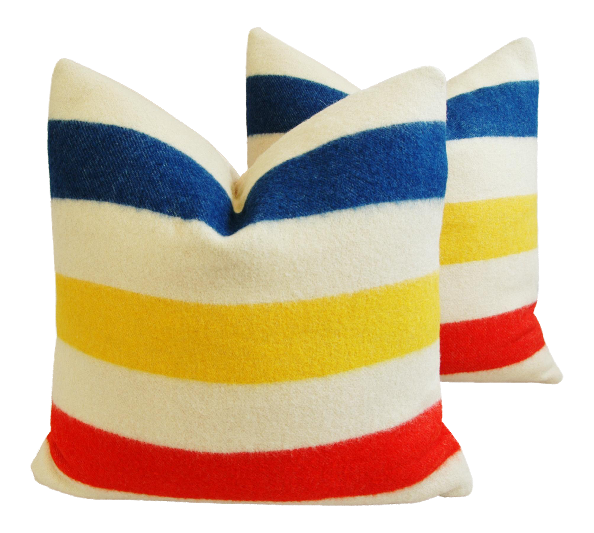 Hudson's Bay Camp Blanket Down Feather Pillows A Pair Chairish