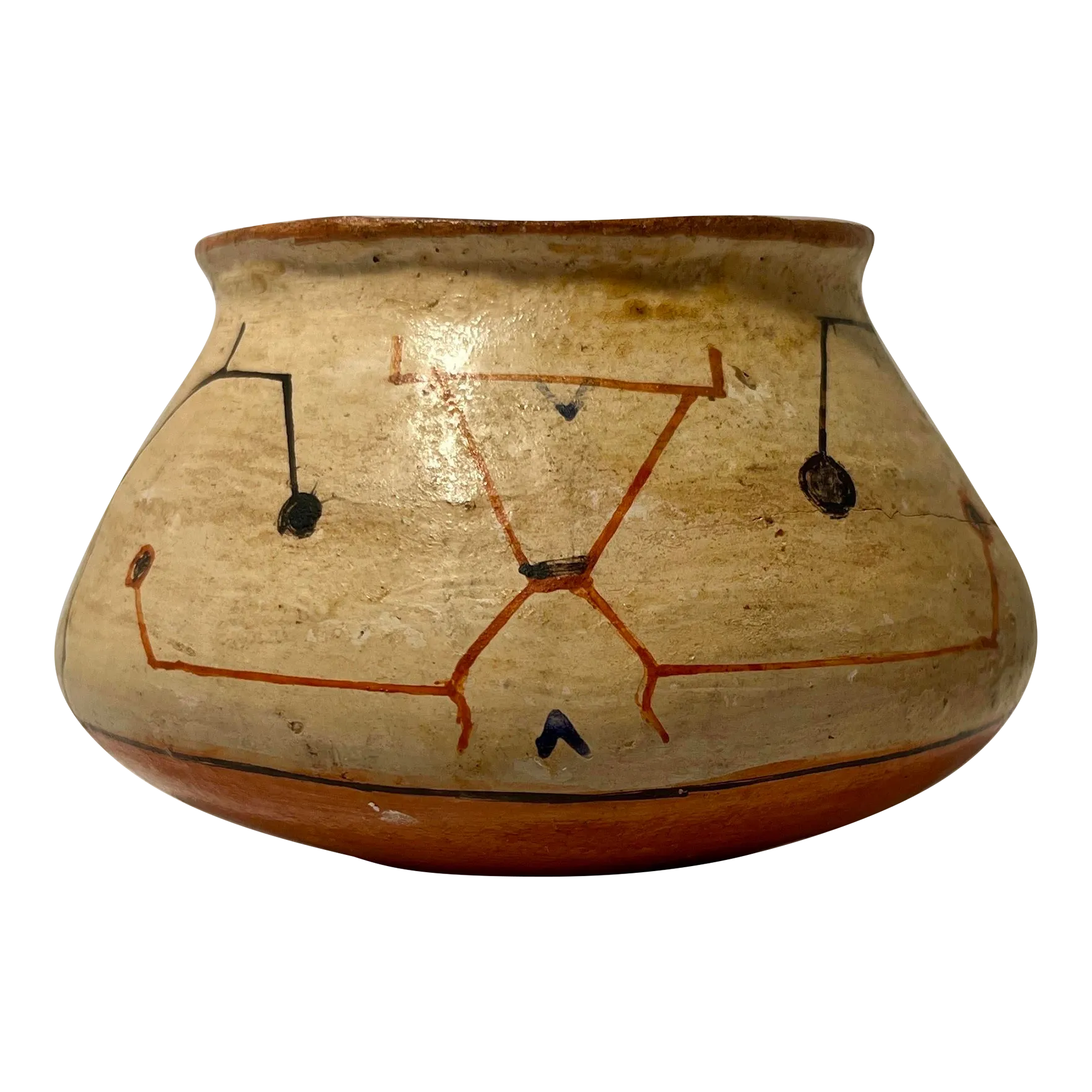 Antique Peruvian Shipibo-Conibo Polychrome Pottery Bowl Antique Peruvian Shipibo-Conibo Polychrome Pottery Bowl