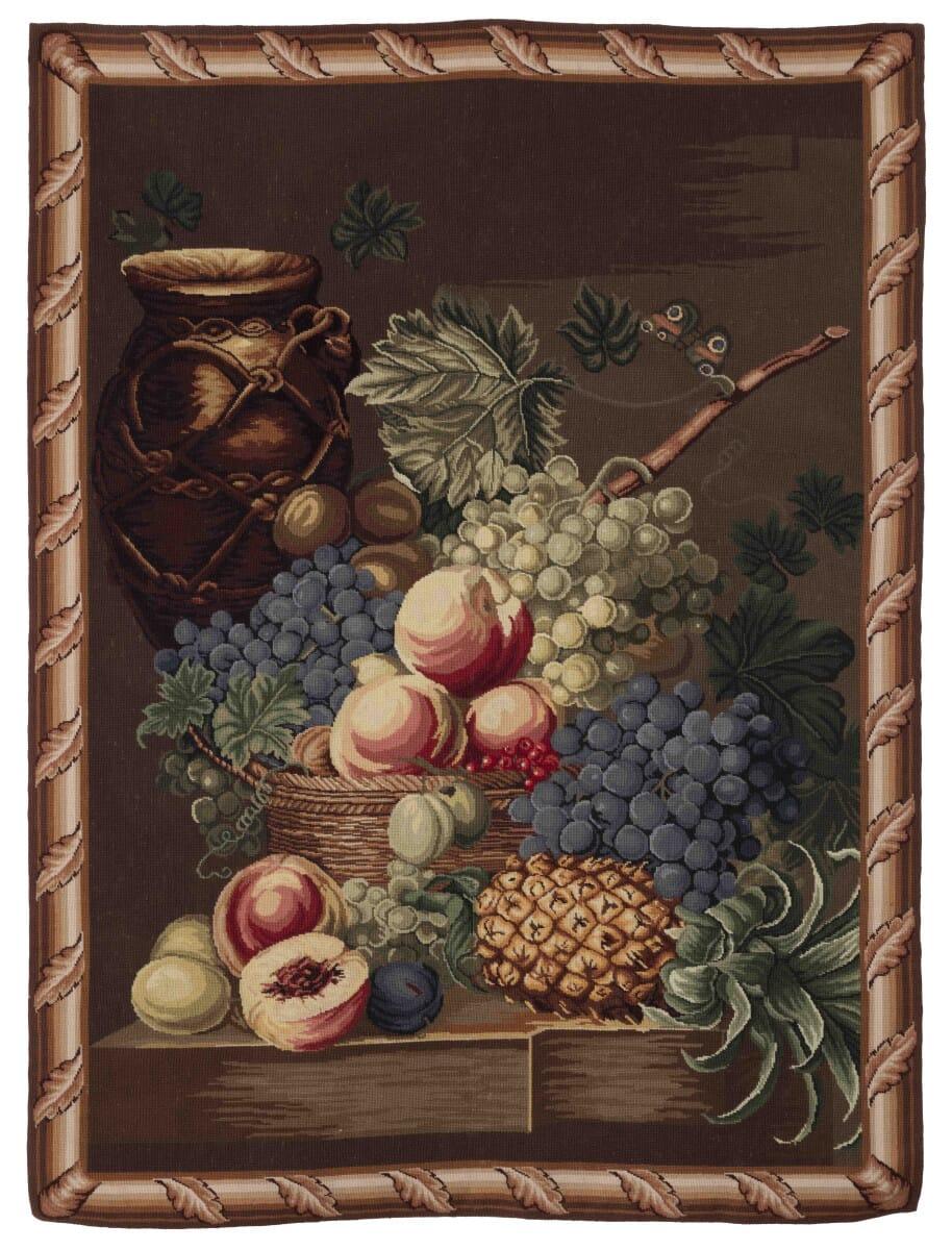 Fruit Harvest Needlepoint Tapestry - 188 X 138 Cm (6\'2\