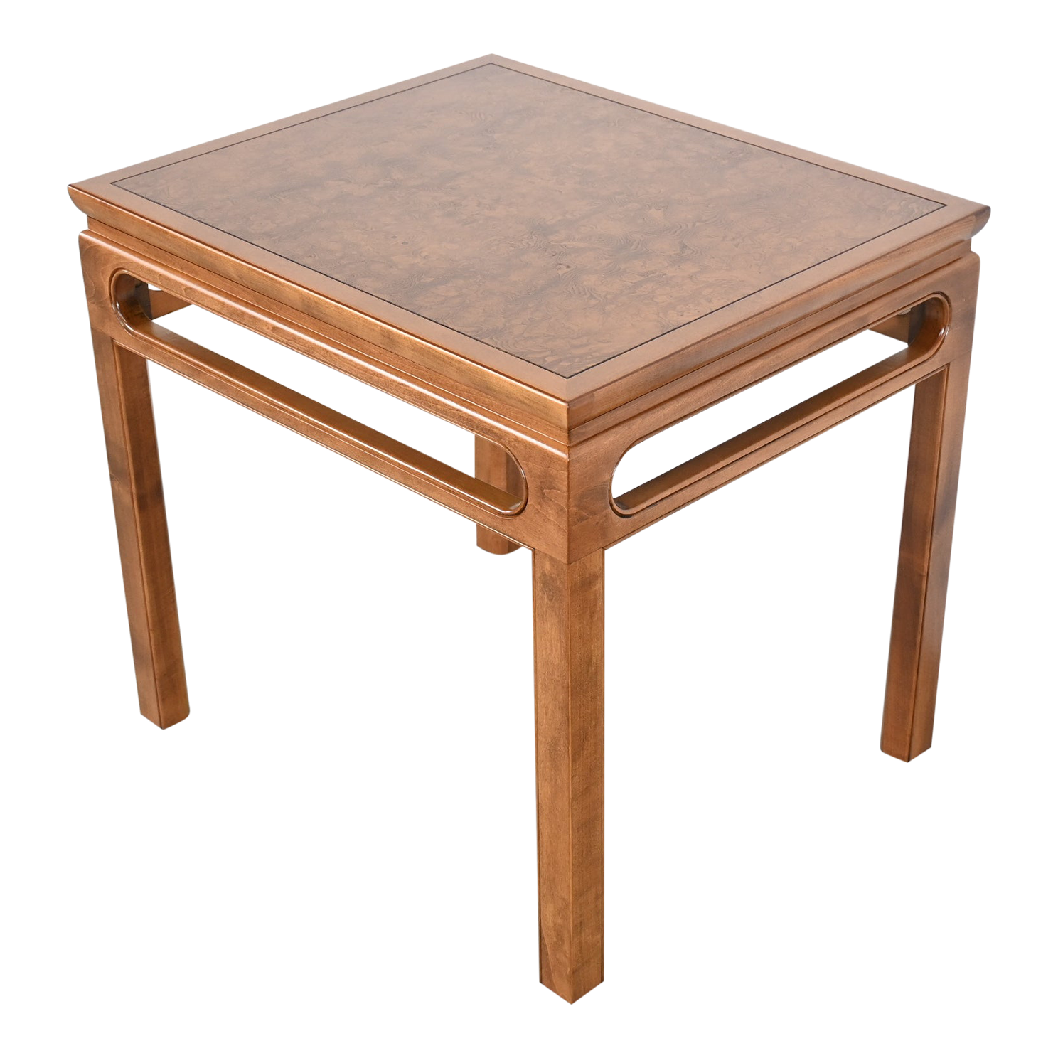 Michael Taylor for Baker Mid Century Chinoiserie Rectangular End Table