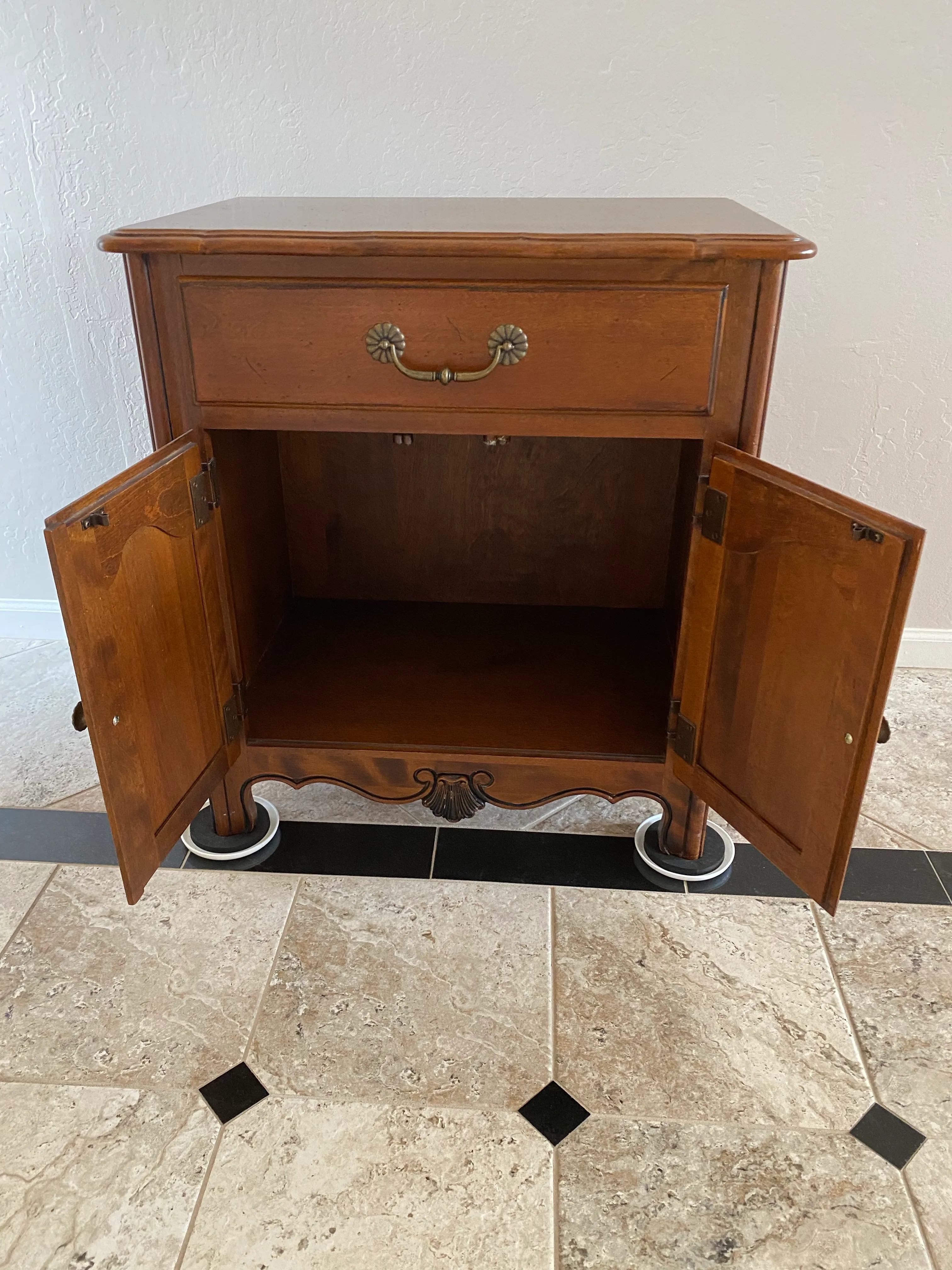 Ethan Allen Two Door Nightstand | Chairish