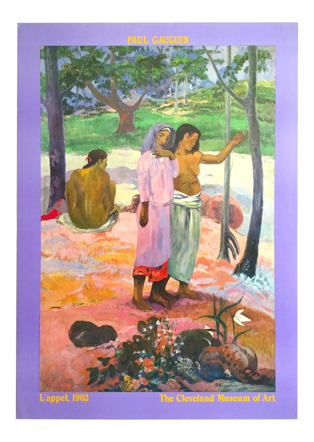 Paul Gauguin Vintage 1989 Post Impressionist Lithograph