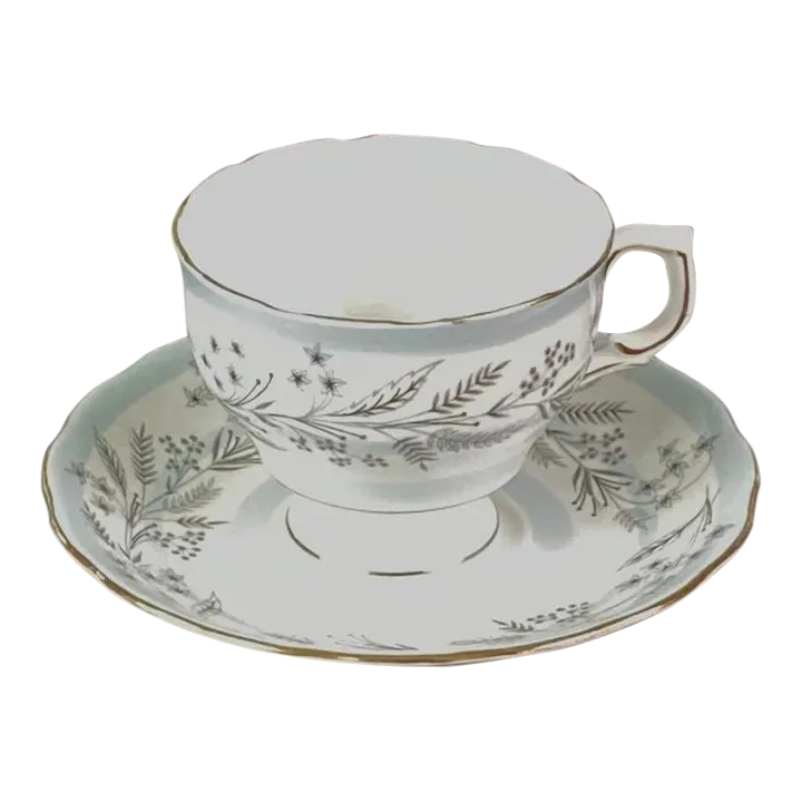 1940s Colclough Bone China Teacup and Saucer Chairish