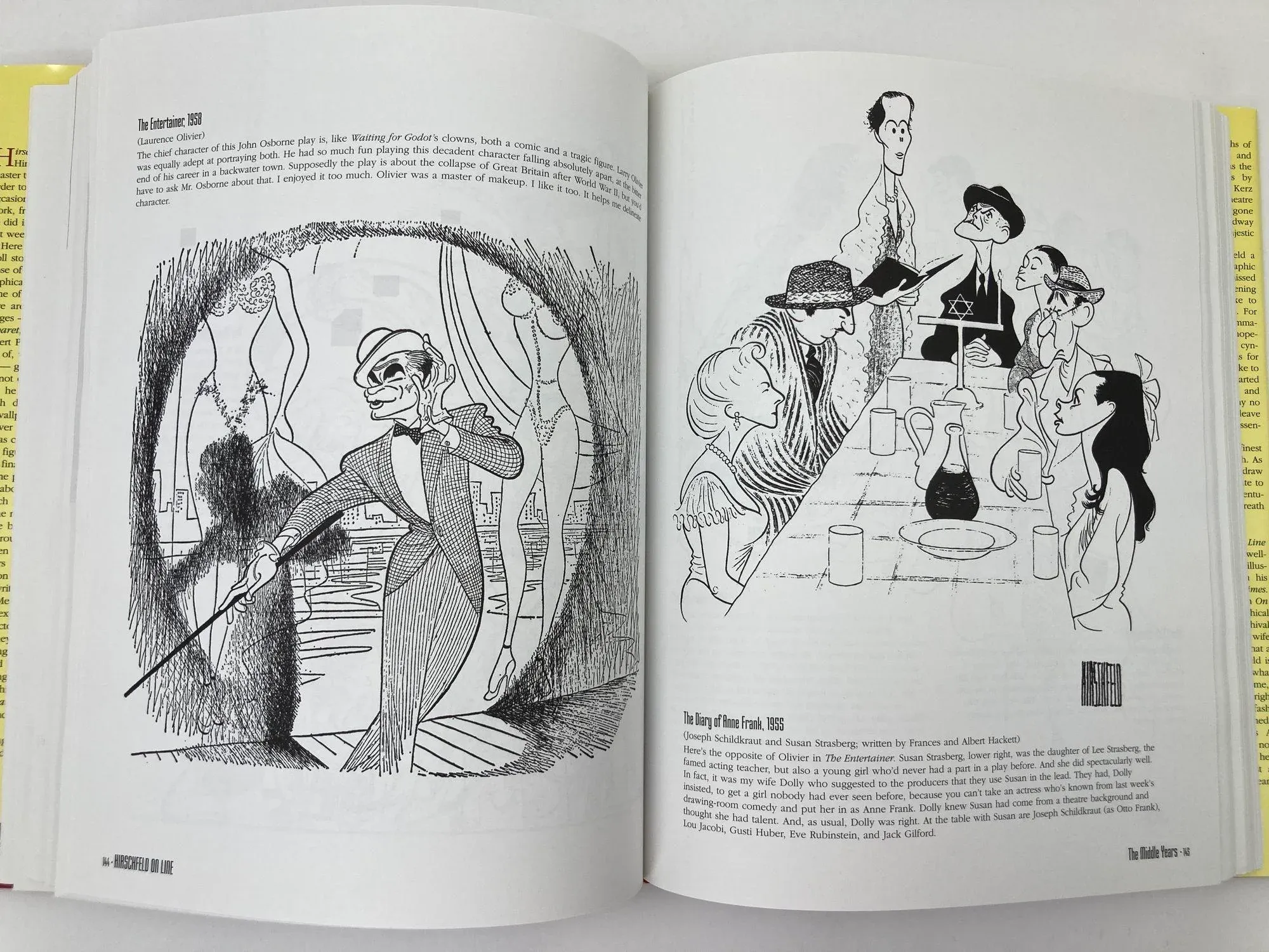 Hirschfeld on Line Hardcover Book by Al Hirschfeld