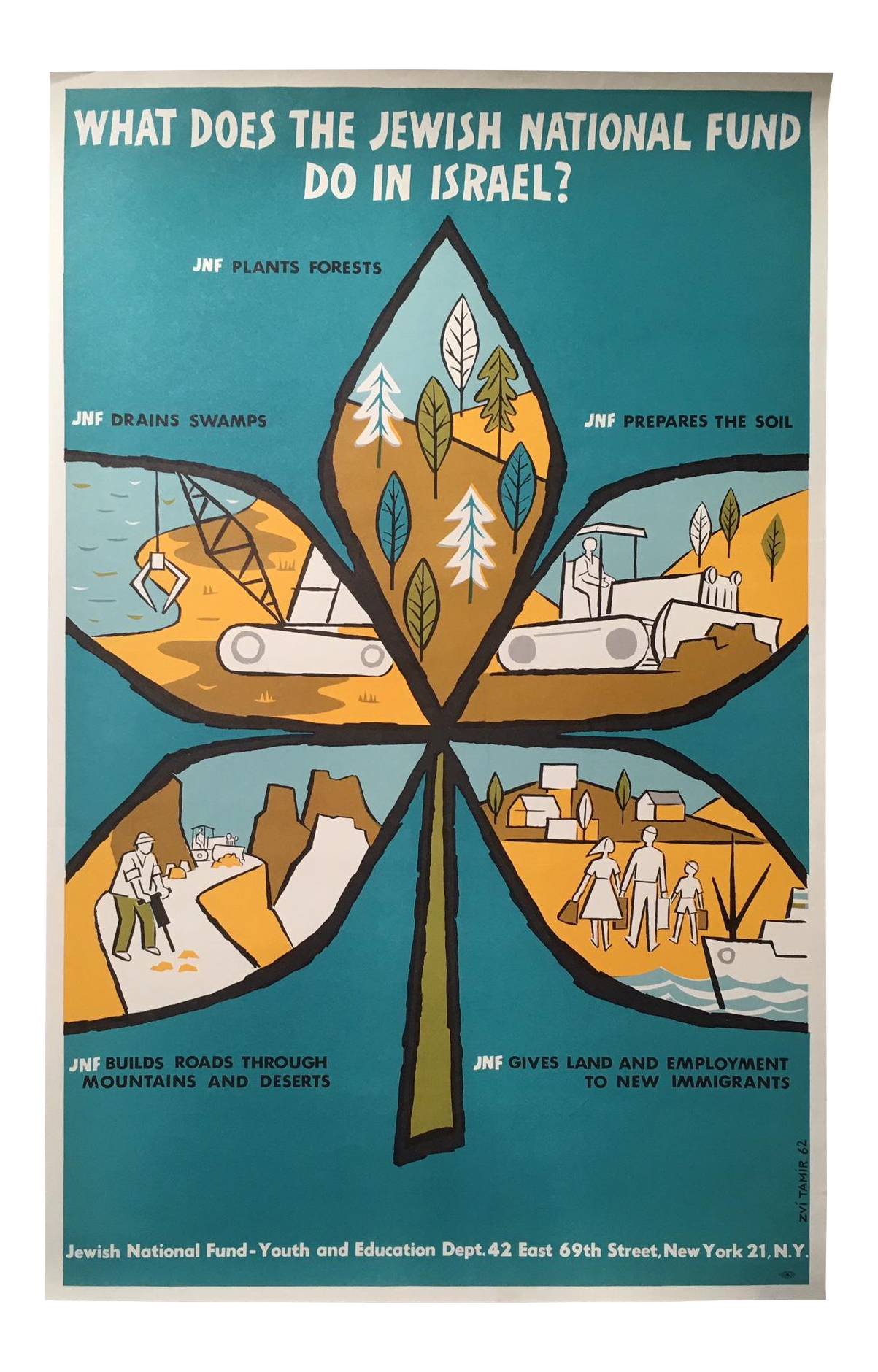 1960s Vintage Jewish National Fund What