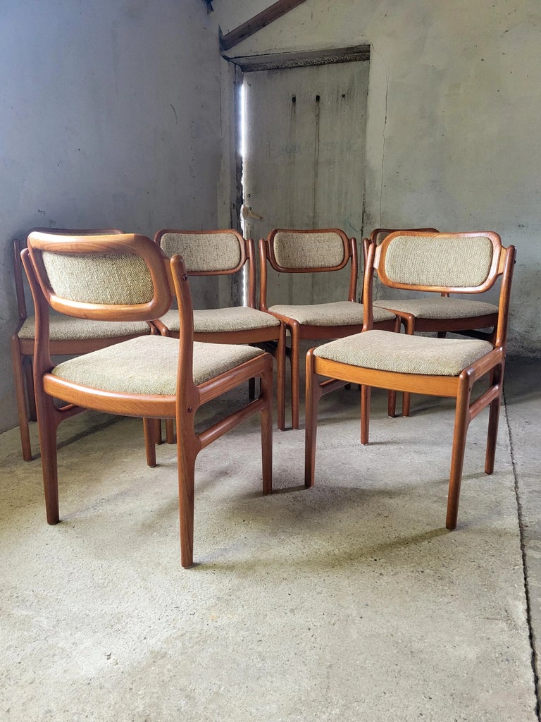 Dining Chairs by Johannes Andersen for Uldum, 1960s, Set of 6