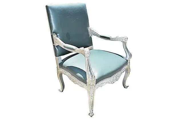 Antique French Silver Armchair